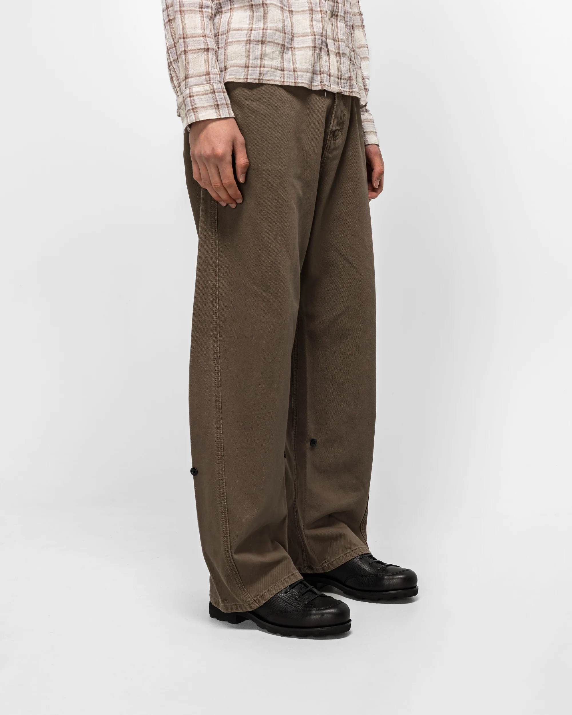 Twisted Cambia Denim Pant - Taupe - Image 3