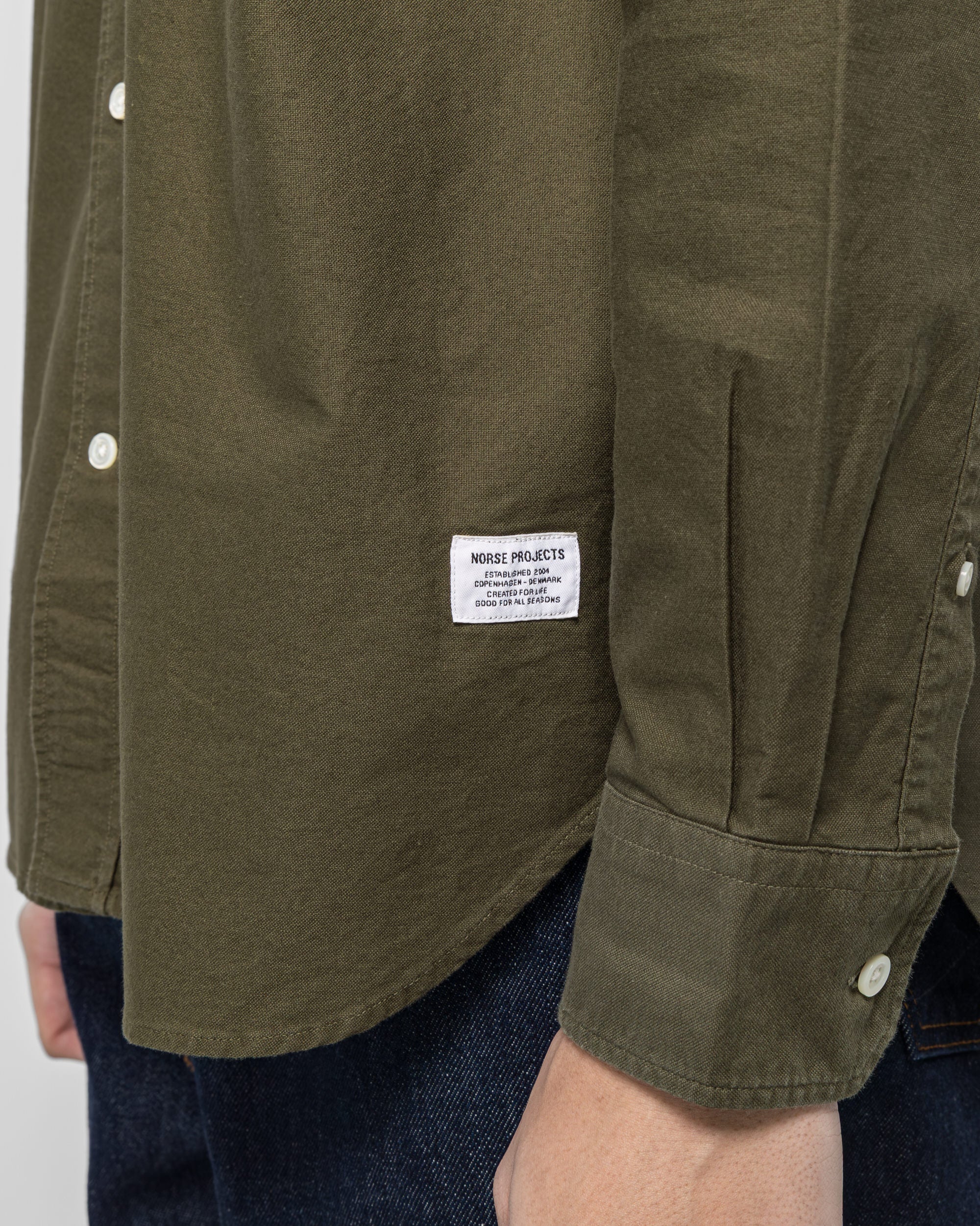 Ole Oversized GMD Oxford Shirt - Olive Night - Image 5
