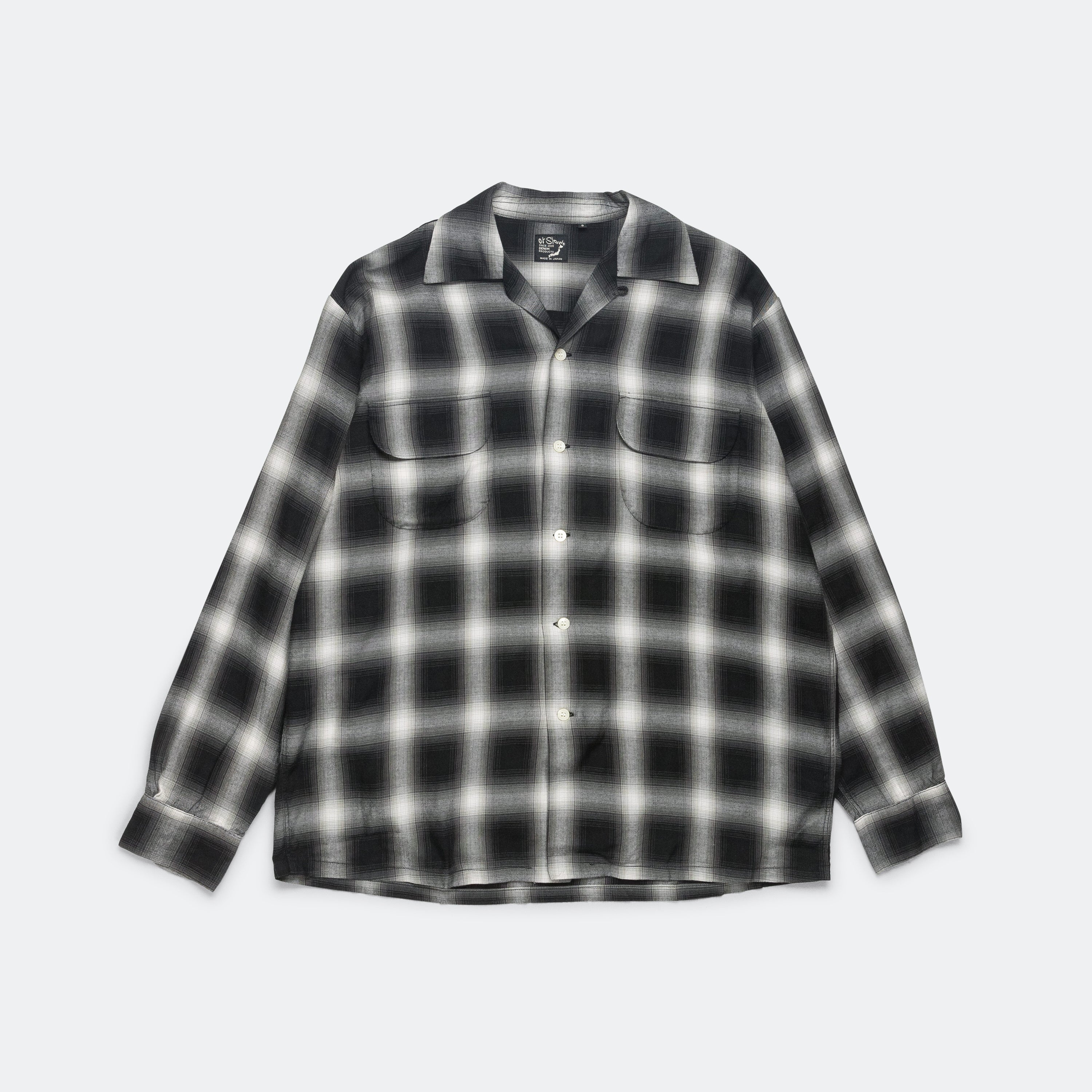 Ombre Check Shirt - Black