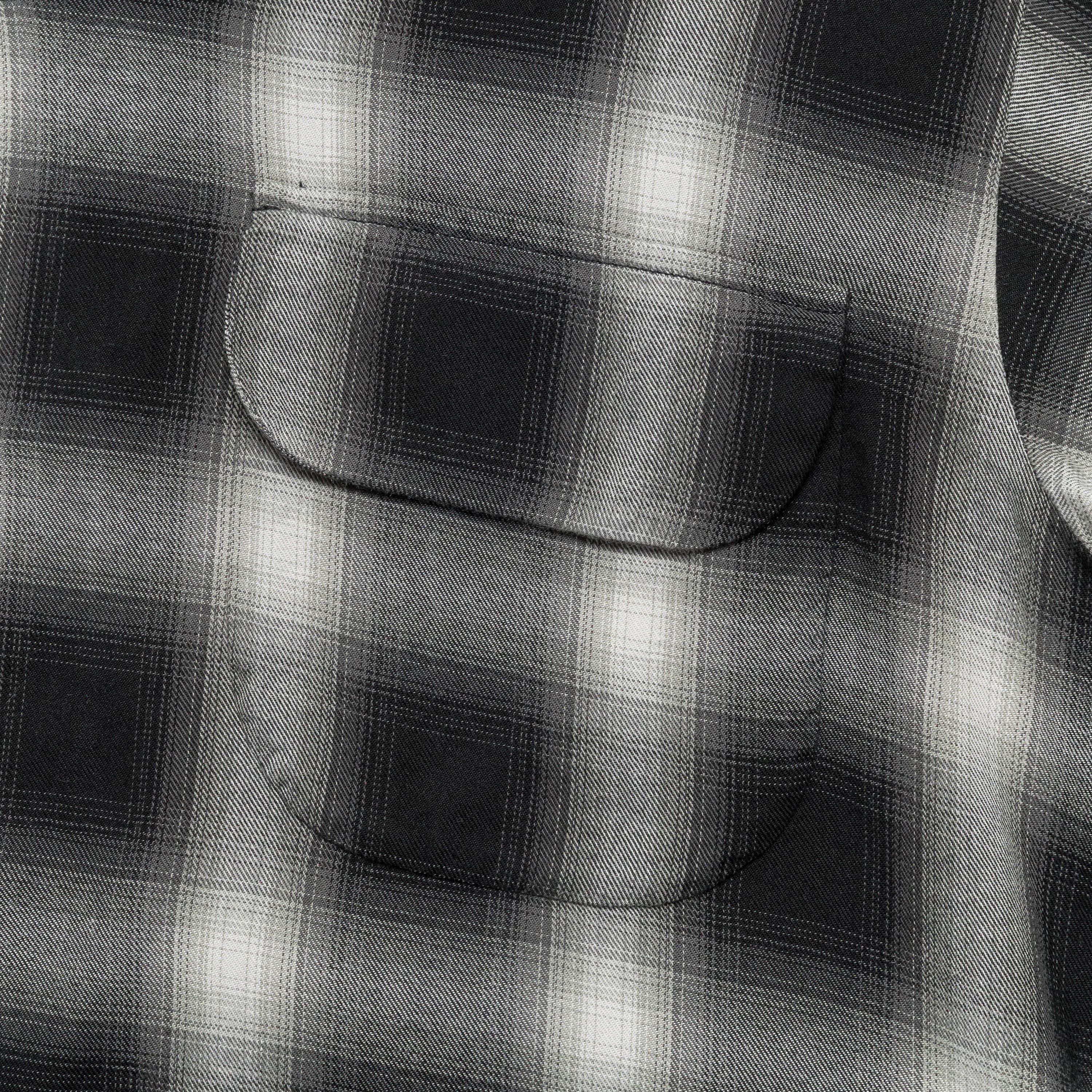 Ombre Check Shirt - Black - Image 3