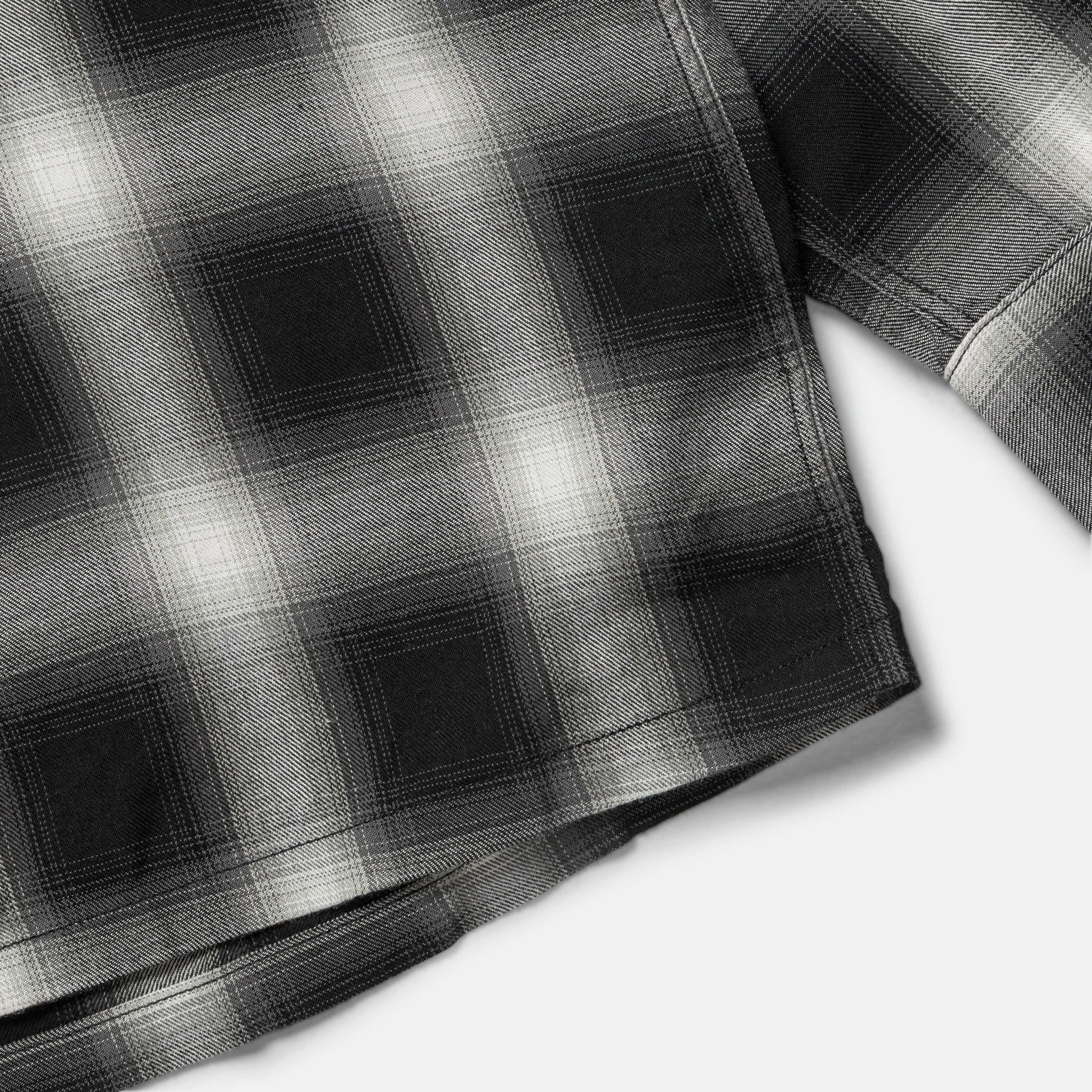 Ombre Check Shirt - Black - Image 6