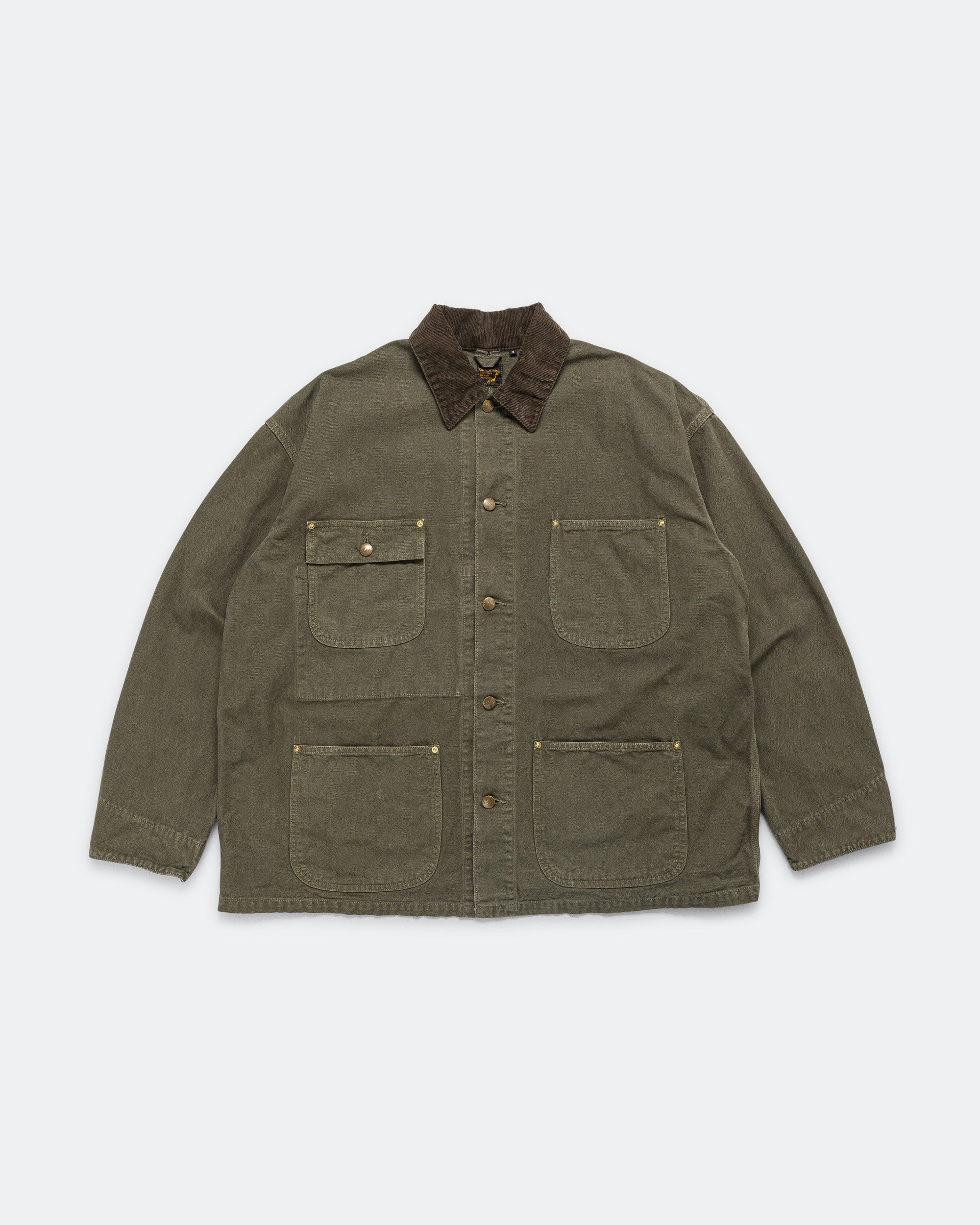 Relax Fit Oxford Coverall - Army Green