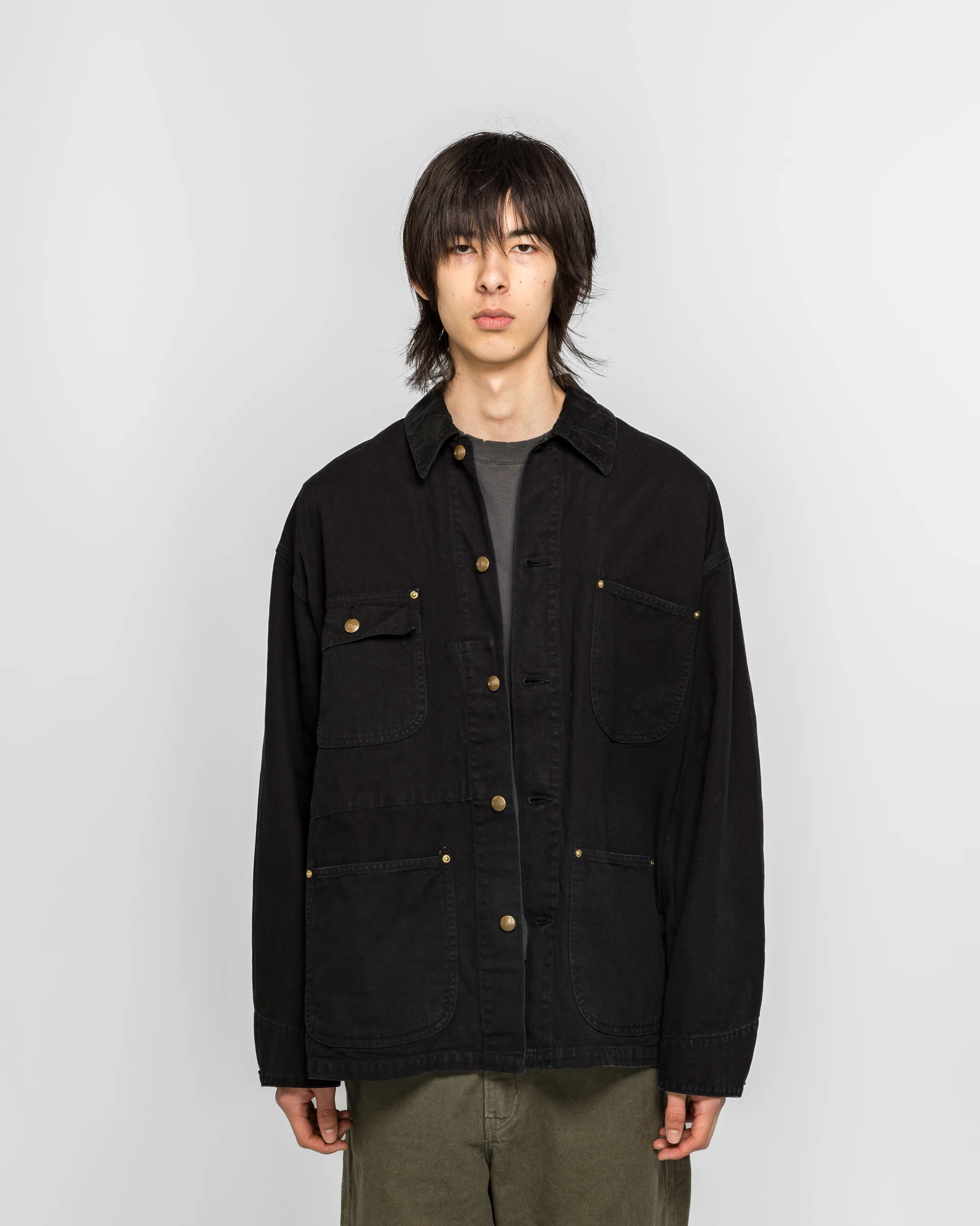Relax Fit Oxford Coverall - Black - Image 2