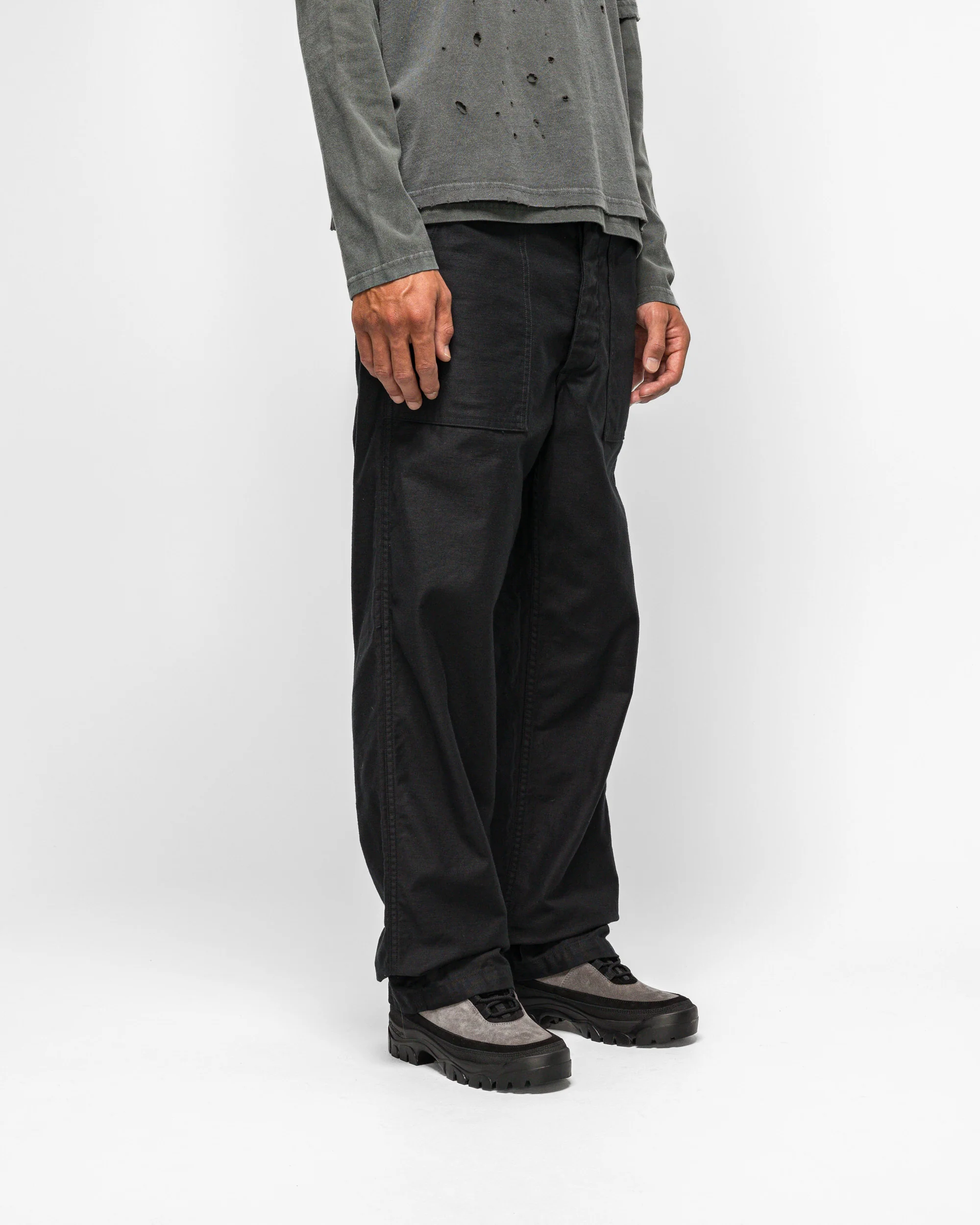 US Army Fatigue Pants (Regular Fit) - Black - Image 3