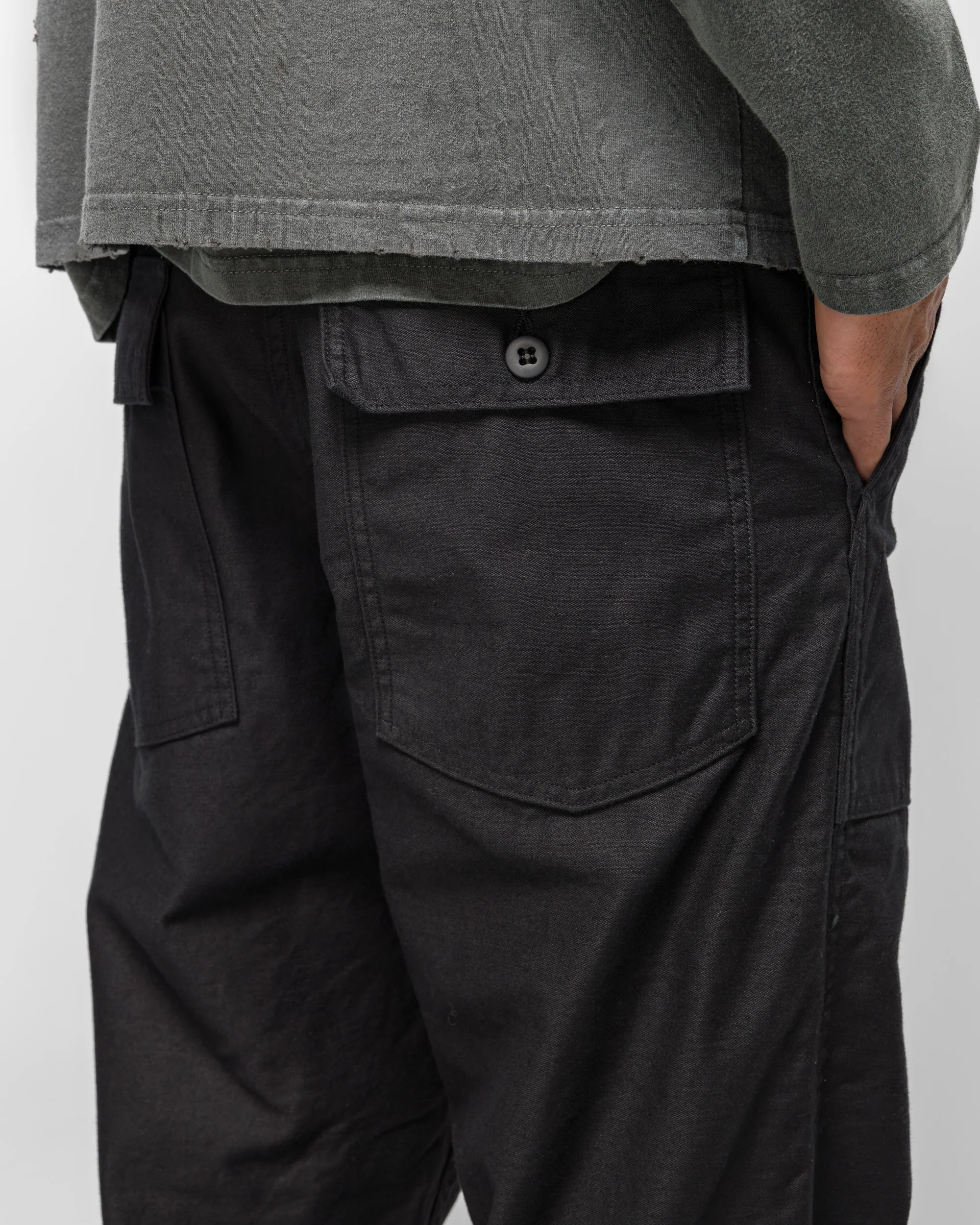 US Army Fatigue Pants (Regular Fit) - Black - Image 5