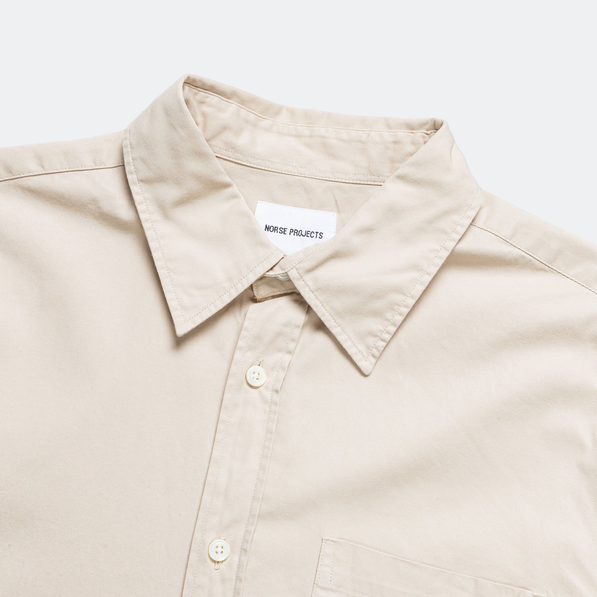 Osvald BD Twill Shirt - Oatmeal - Image 2