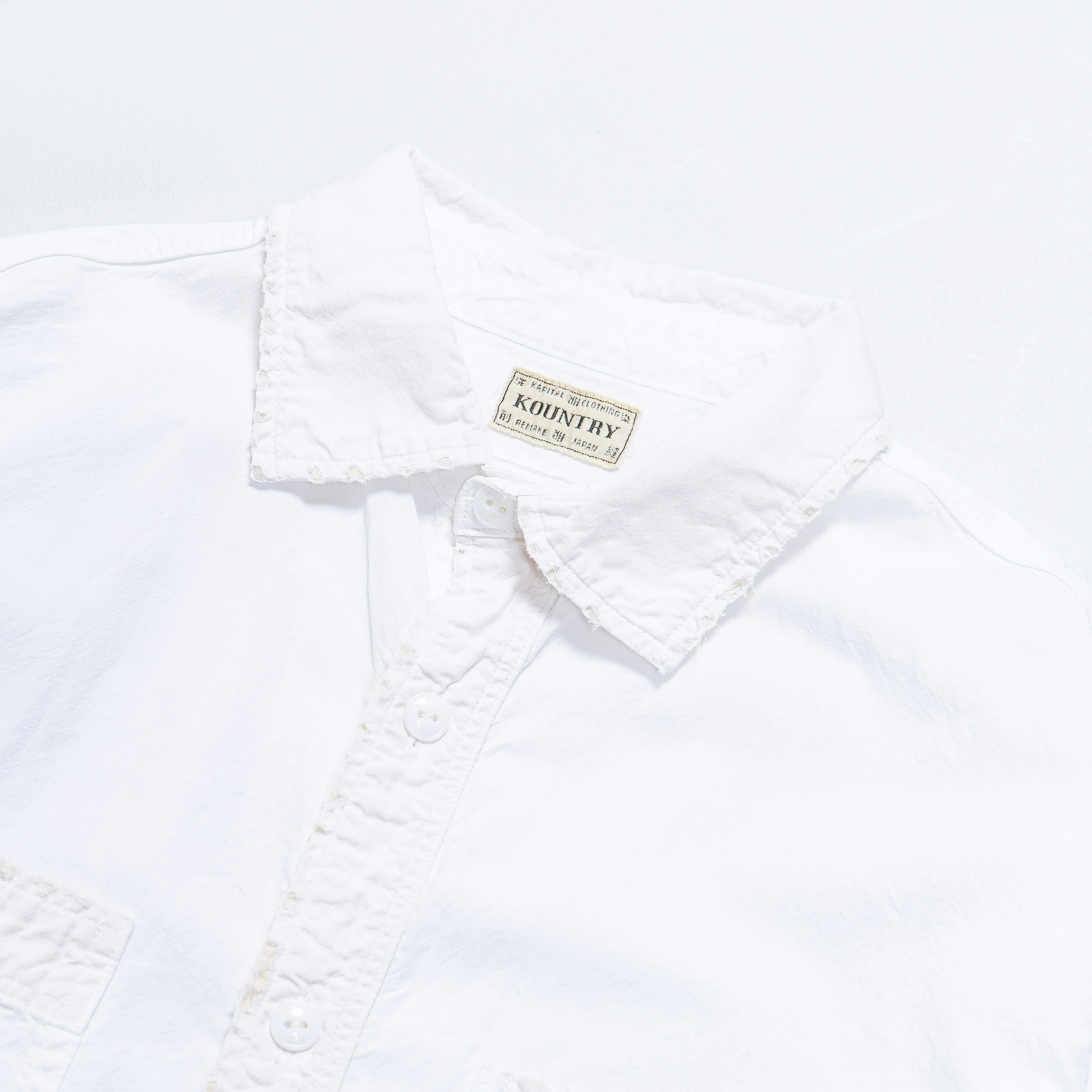OX KOUNTRY Work Shirt (RAIN BANDANA Remake) - White - Image 3