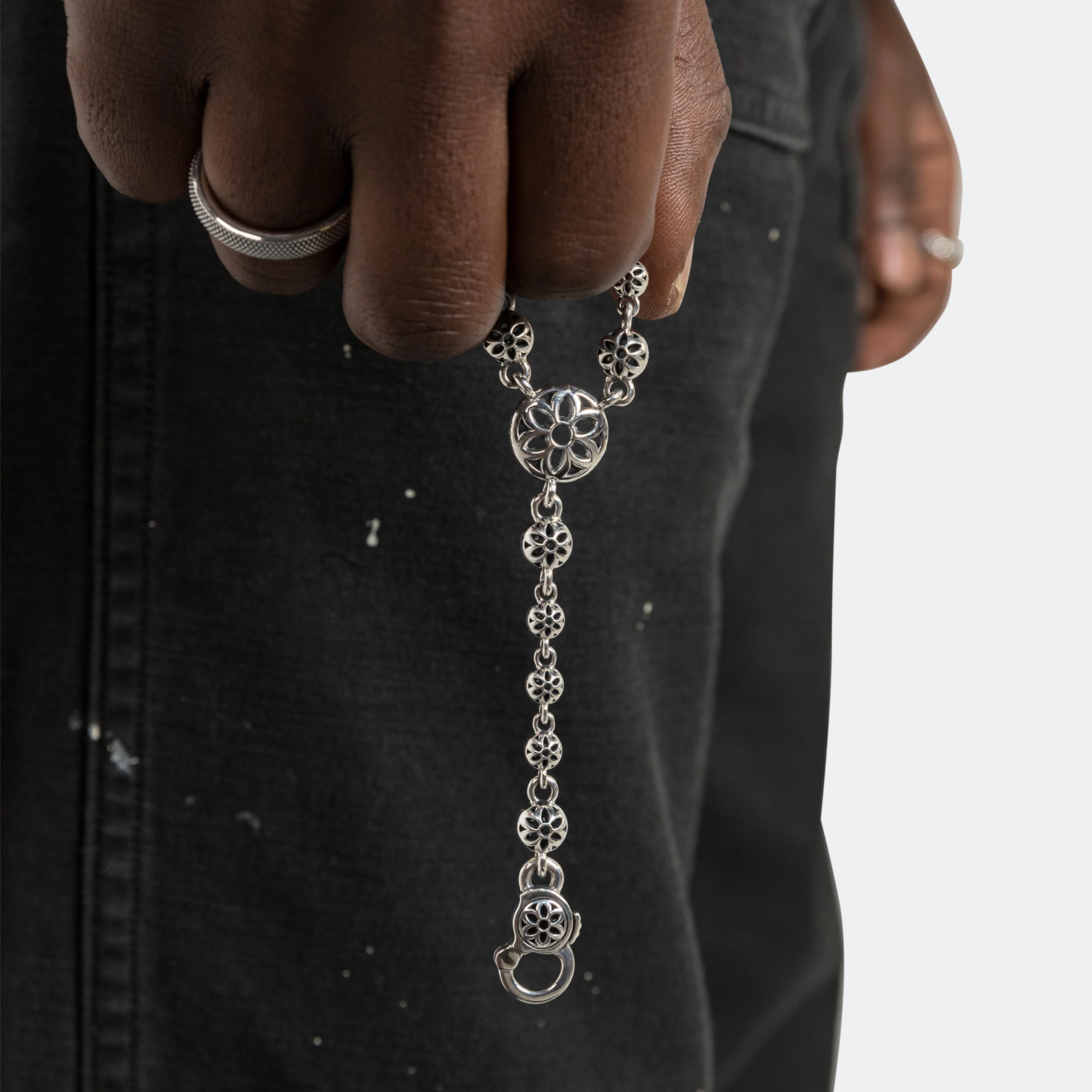 Oyster Rosary Necklace - 925 Silver - Image 9