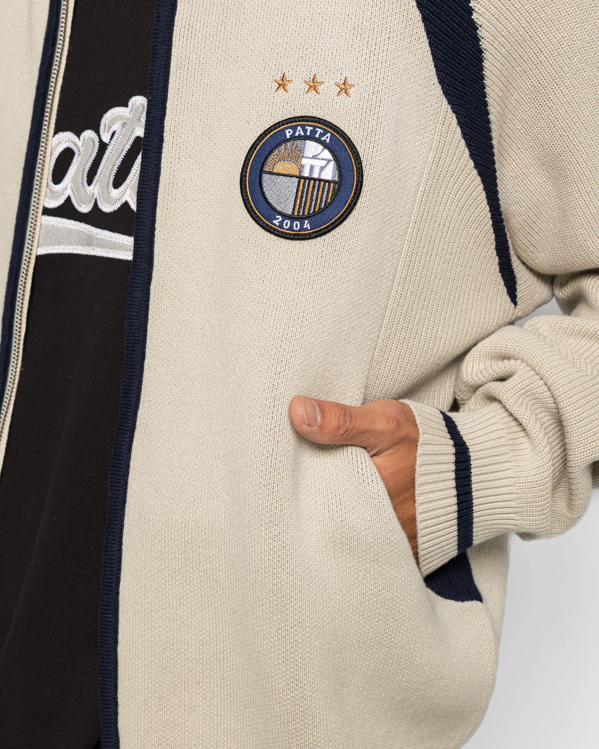 Track Top Cardigan - Vaporous Grey - Image 5
