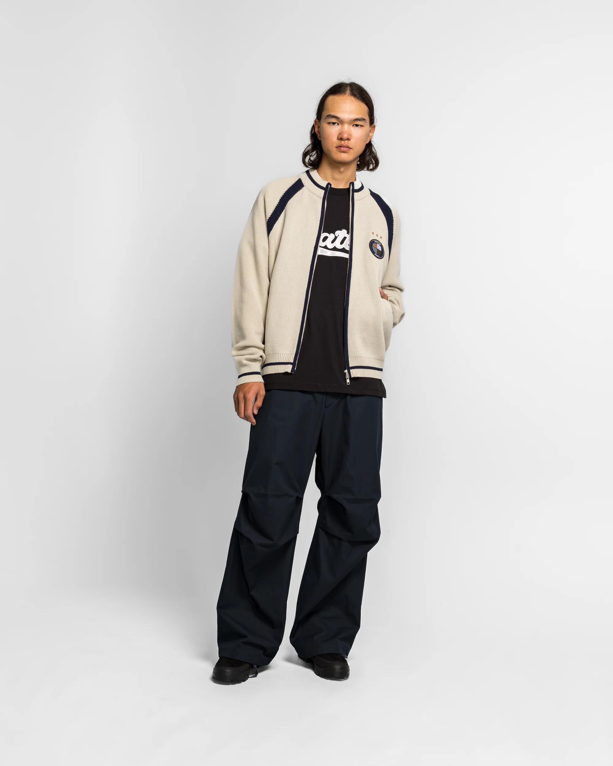 Track Top Cardigan - Vaporous Grey - Image 6