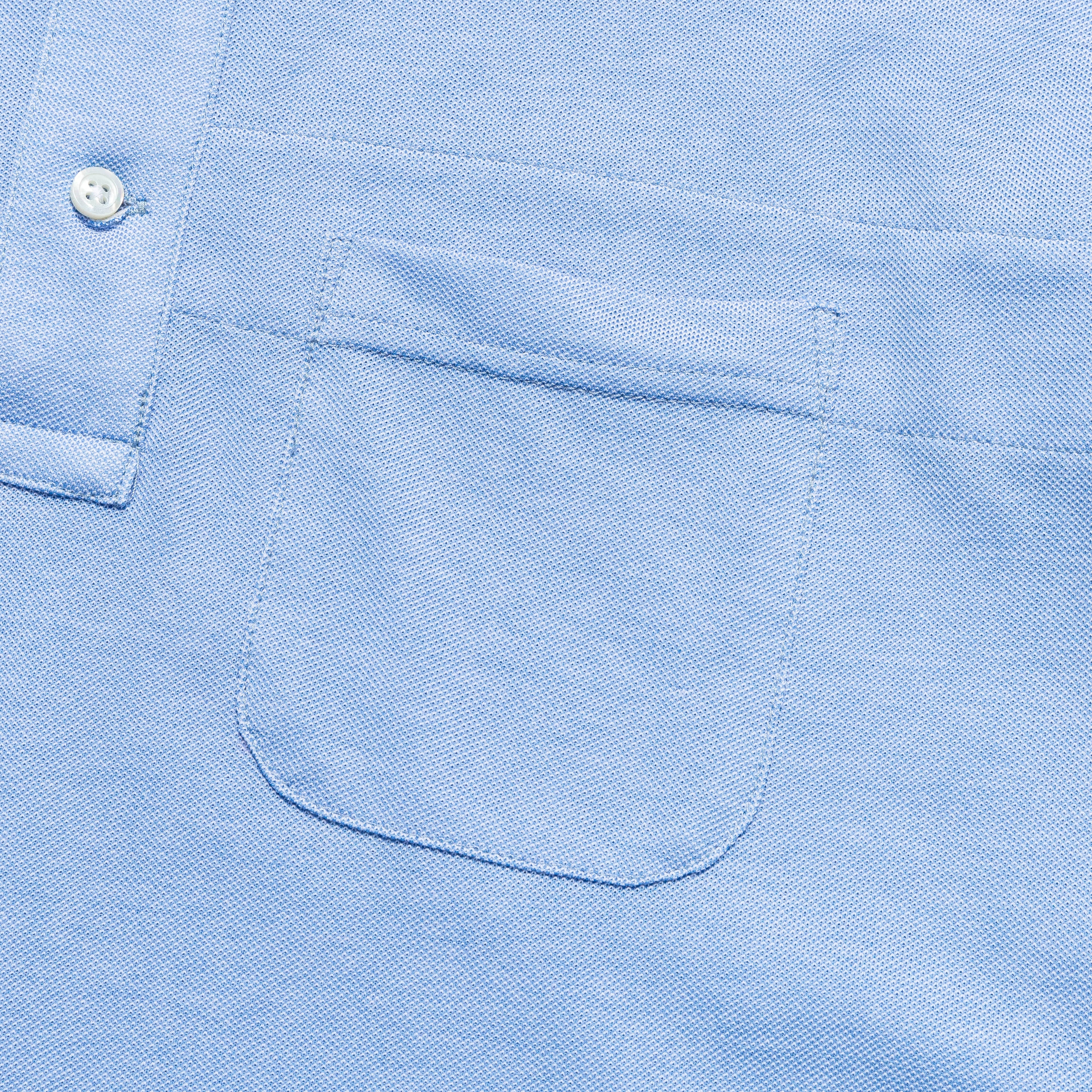 Polo Shirt Combo - Lt. Blue Cotton Pique - Image 3