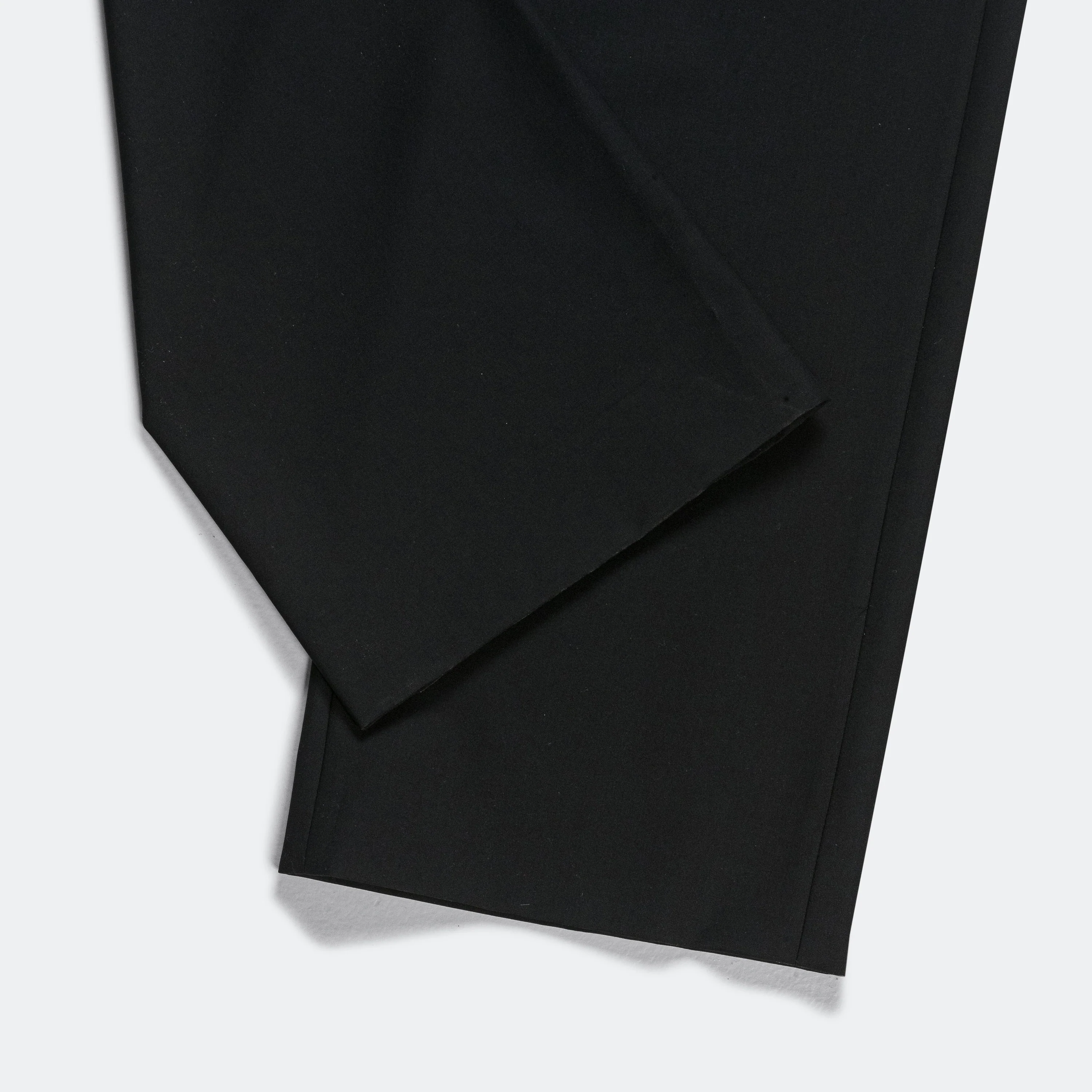 Popeline Wool Trousers - Black - Image 6