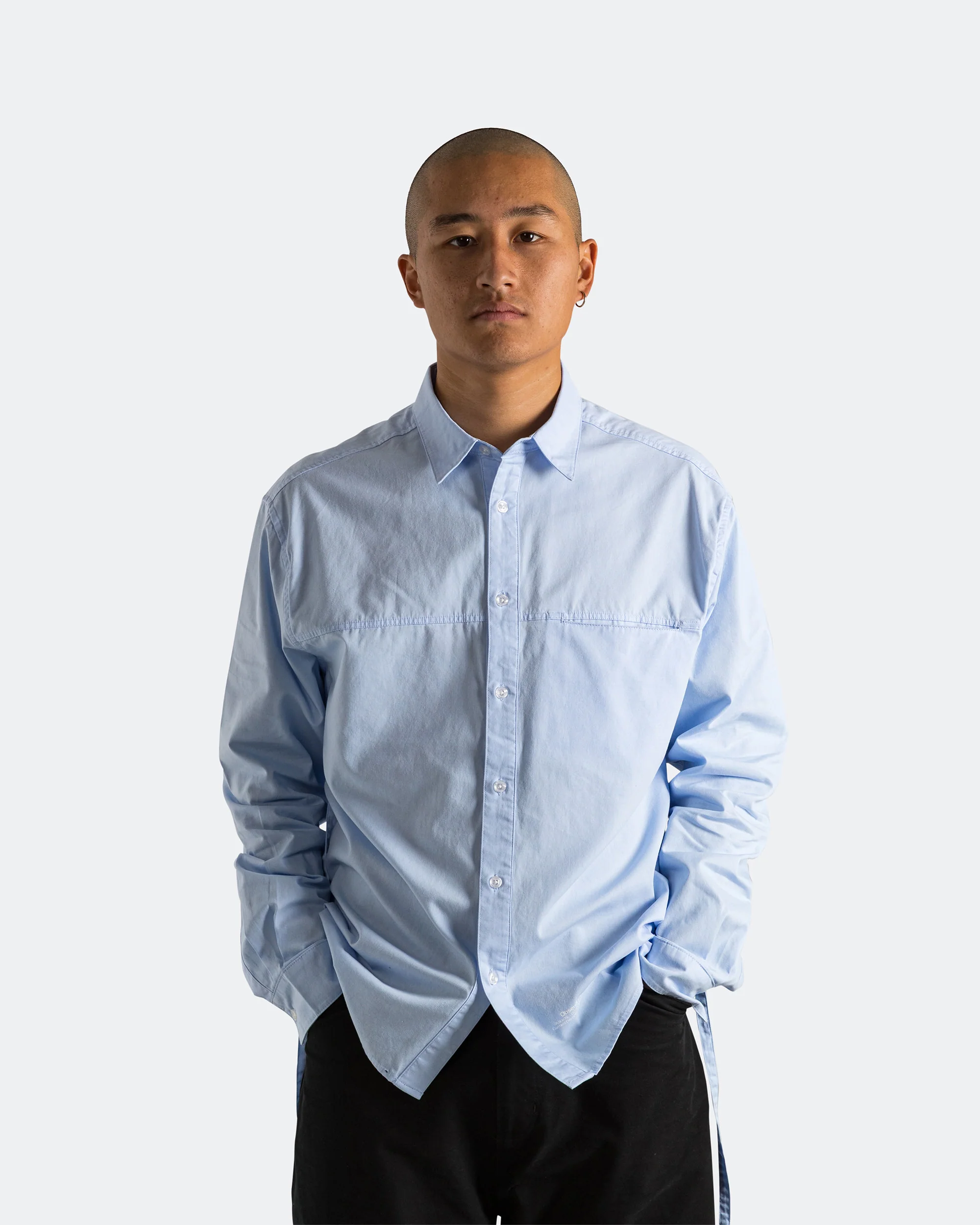 Poplin Loop Shirt - Blue - Image 2