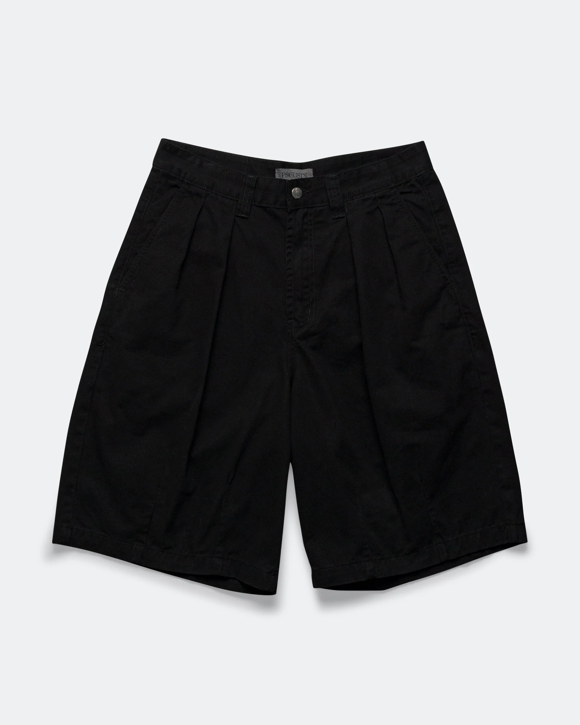 Pleated Balloon Shorts - Black