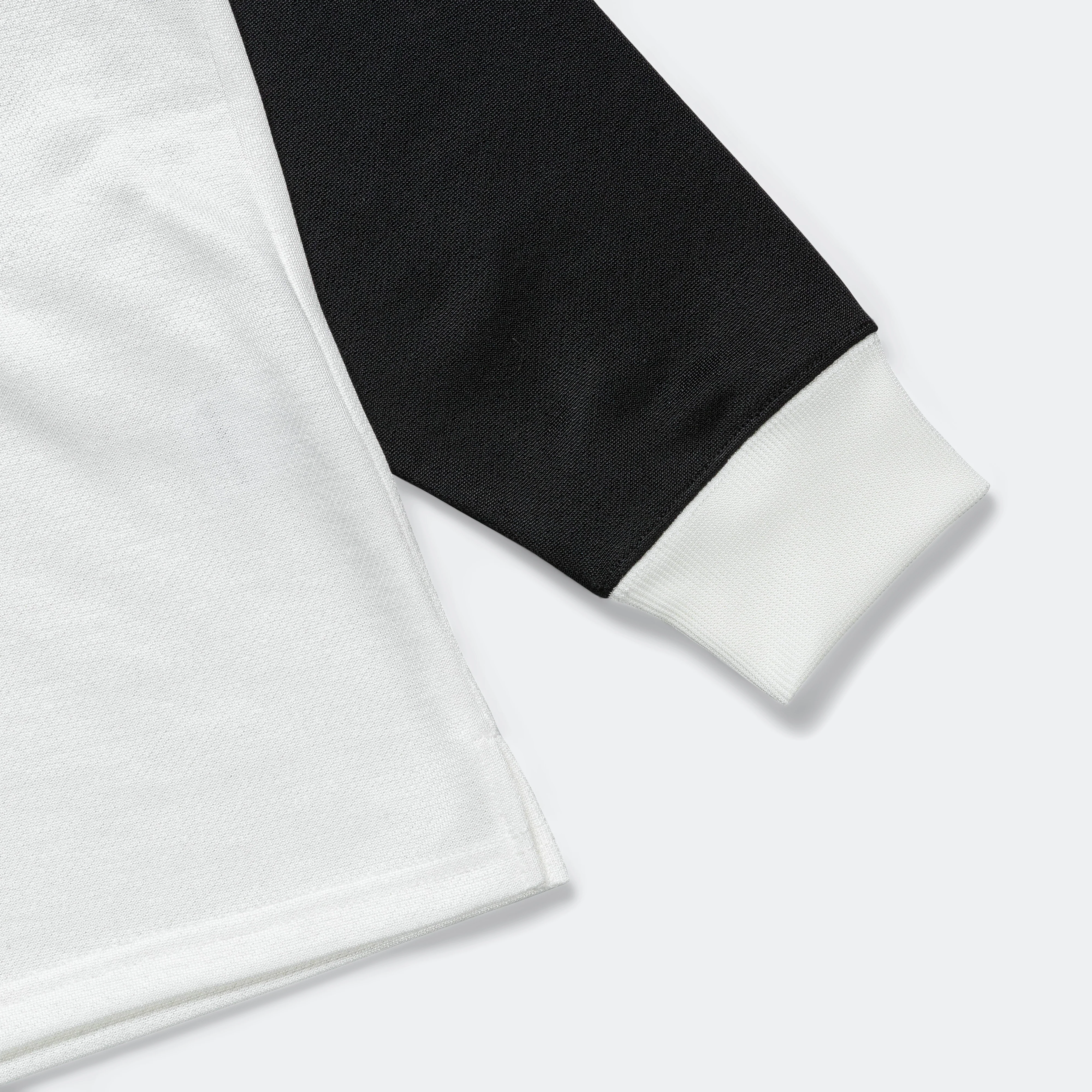 Pullover L/S Polo - Off White/Black - Image 4