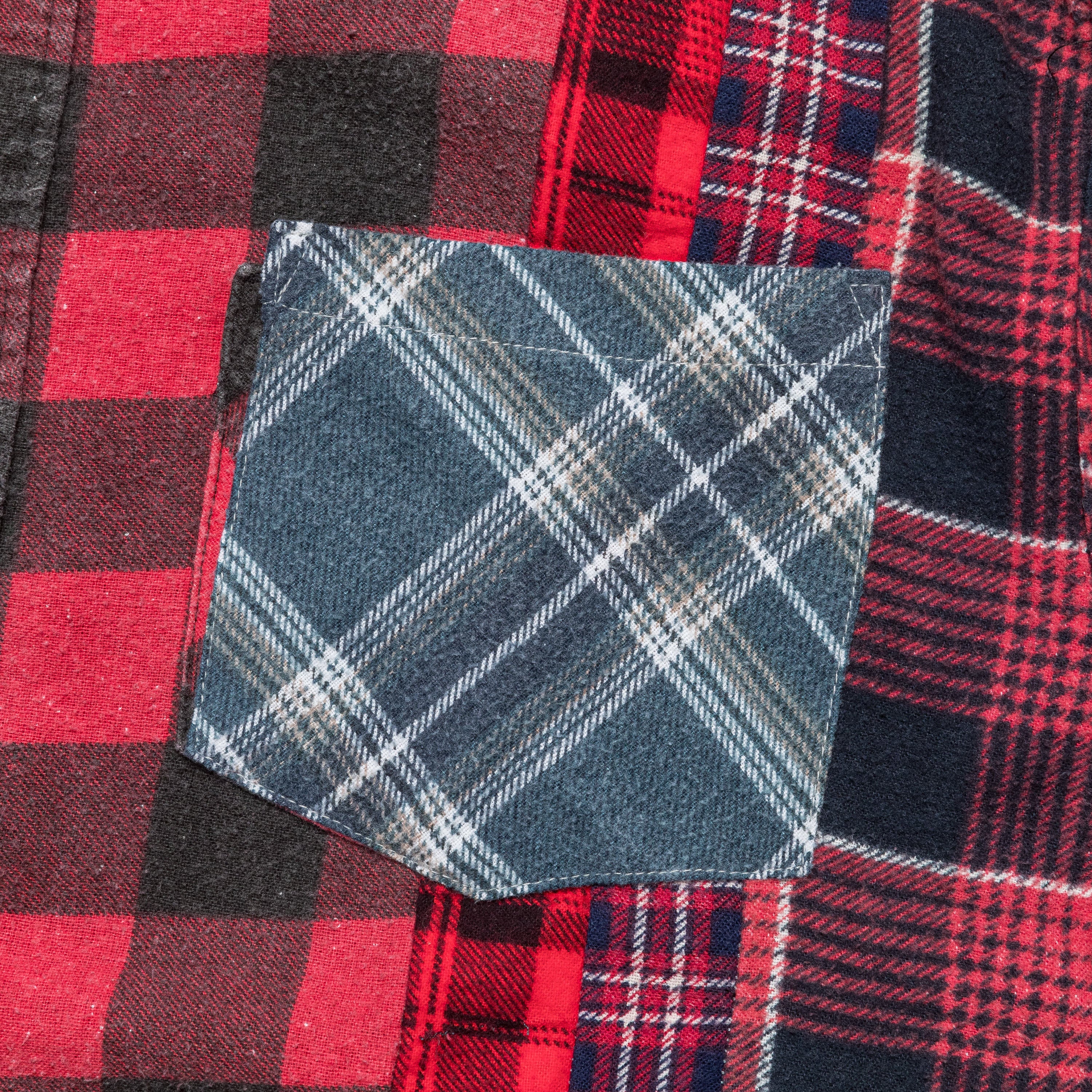Rebuild Flannel 7 Cuts Shirt SS25 - Medium #4 - Image 3
