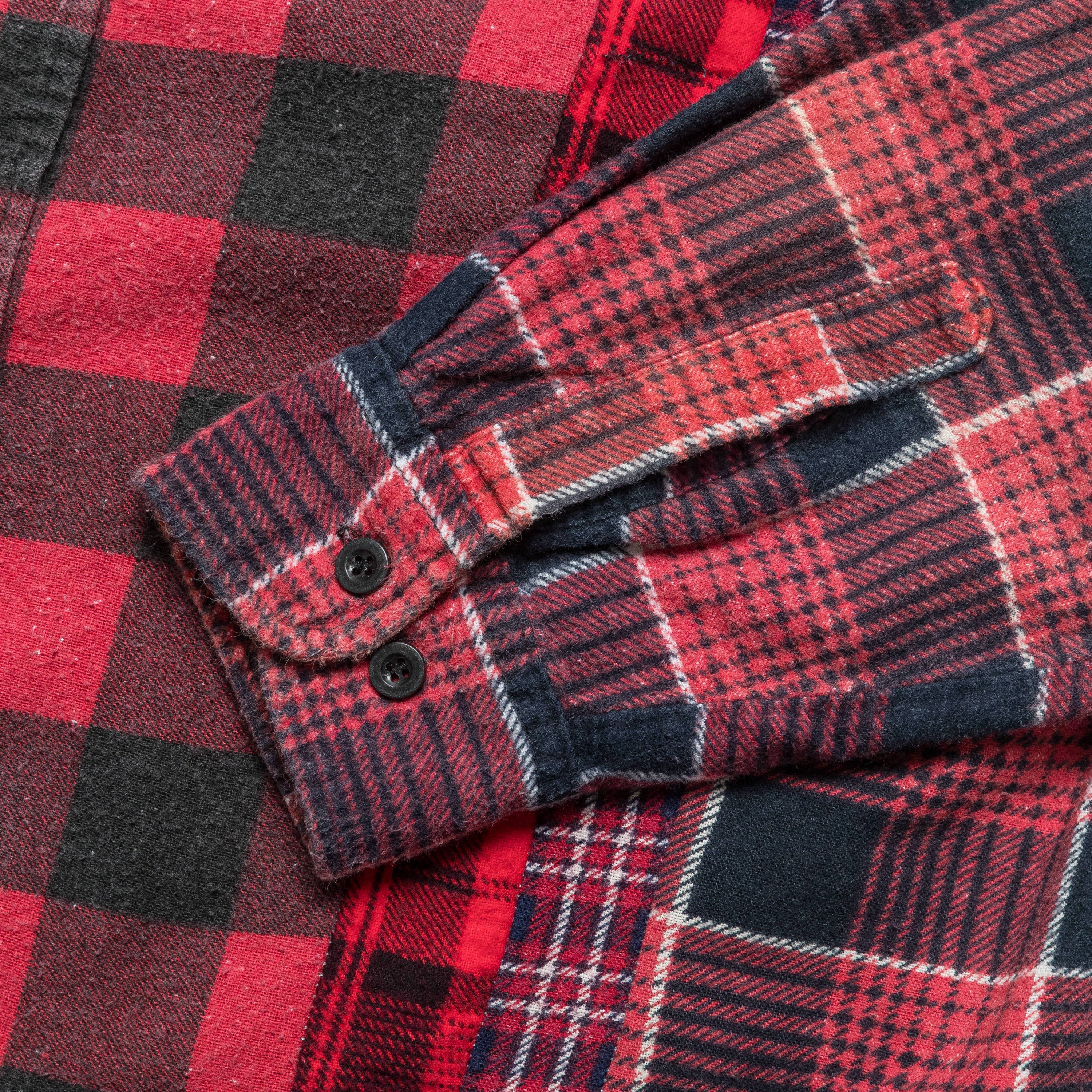 Rebuild Flannel 7 Cuts Shirt SS25 - Medium #4 - Image 4