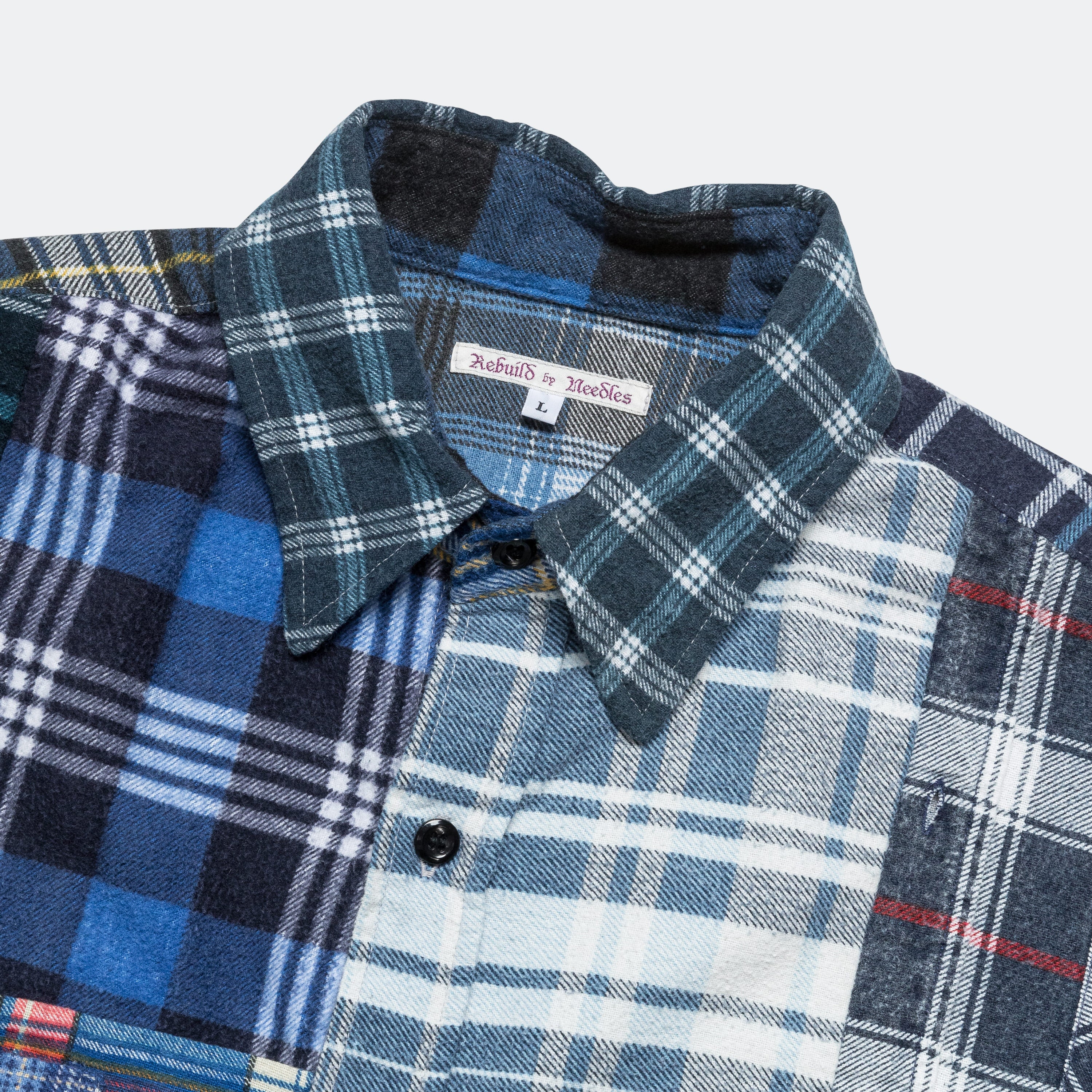 Rebuild Flannel Straight Hem Shirt SS25 - Large #2 - Image 3