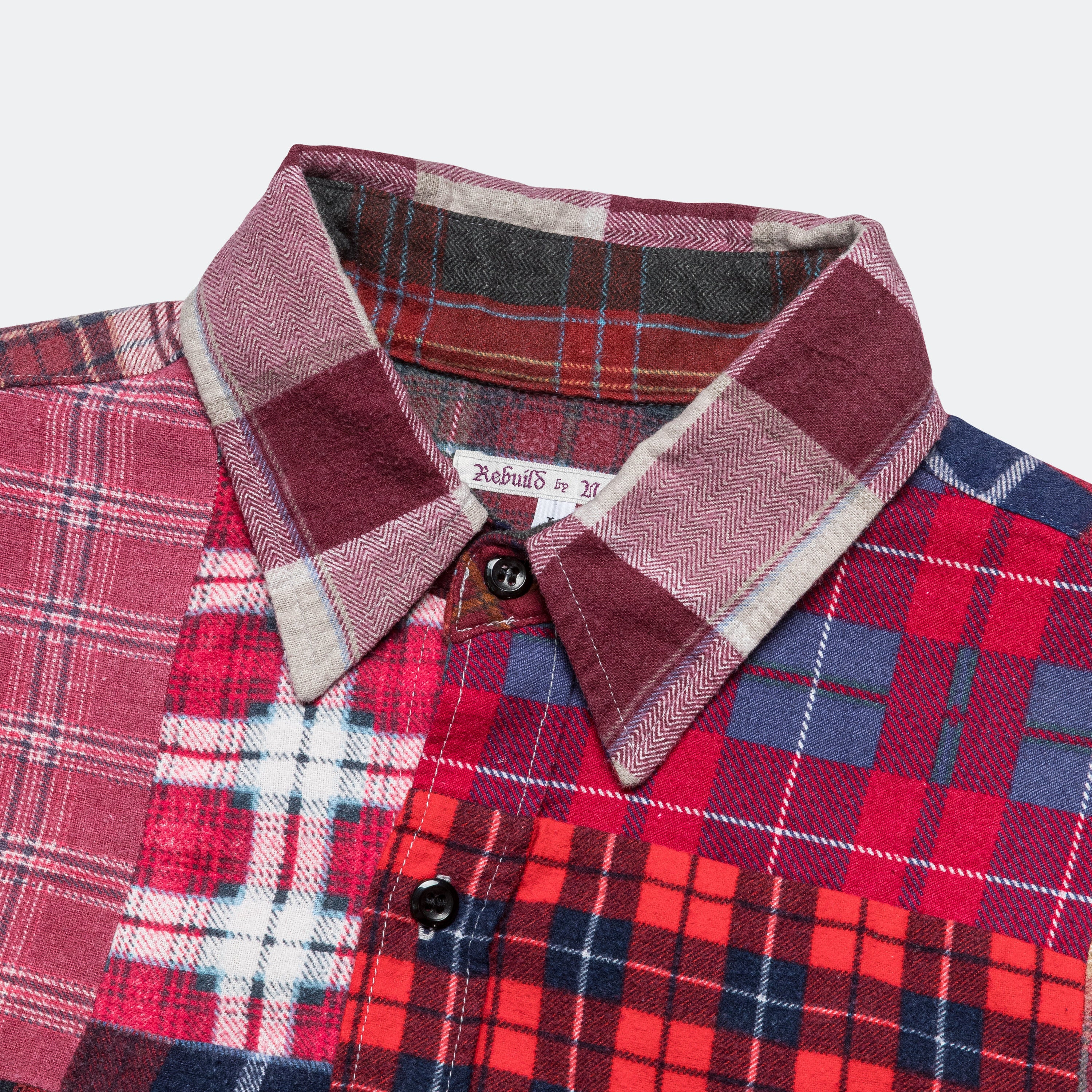Rebuild Flannel Straight Hem Shirt SS25 - Large #8 - Image 3