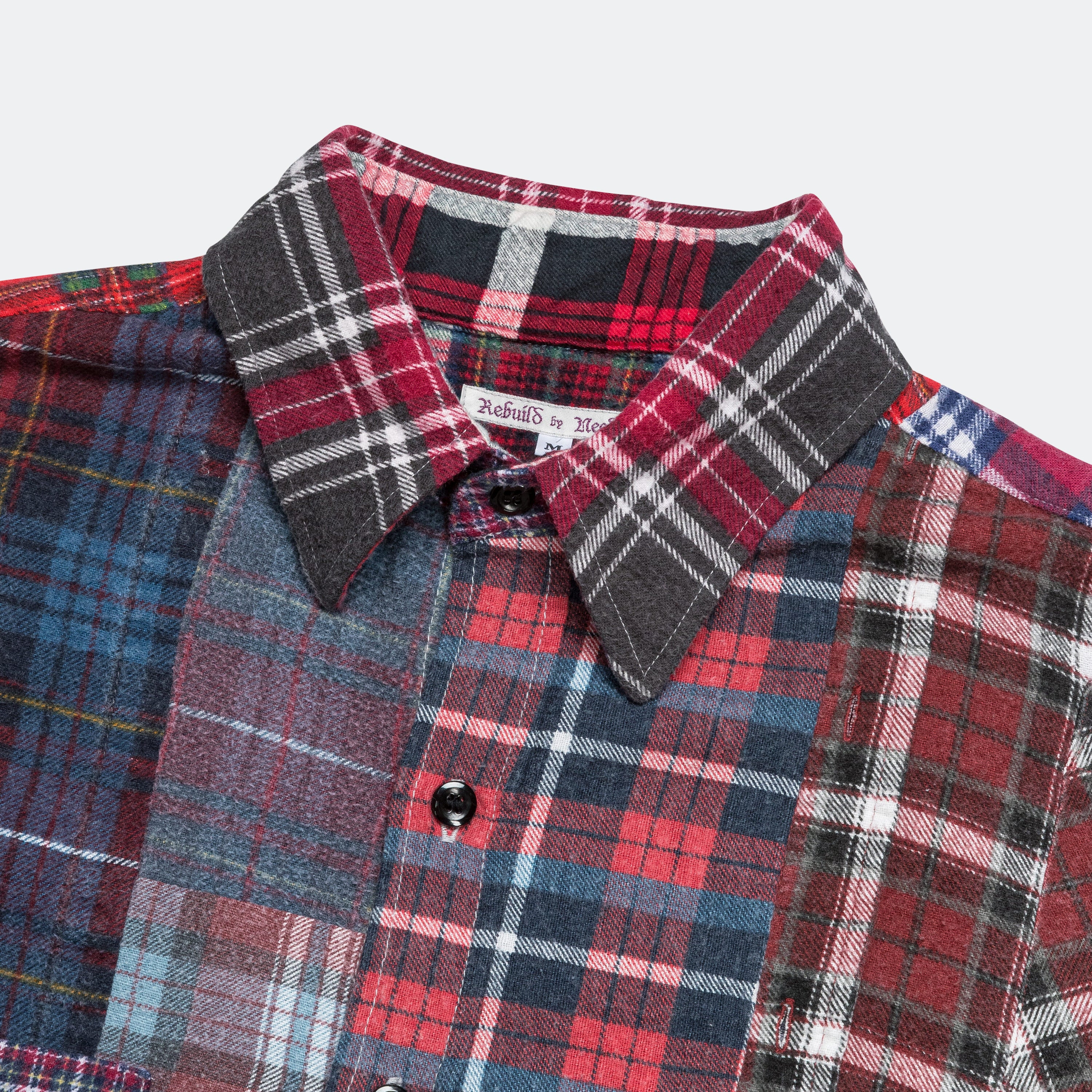 Rebuild Flannel Straight Hem Shirt SS25 - Medium #3 - Image 3