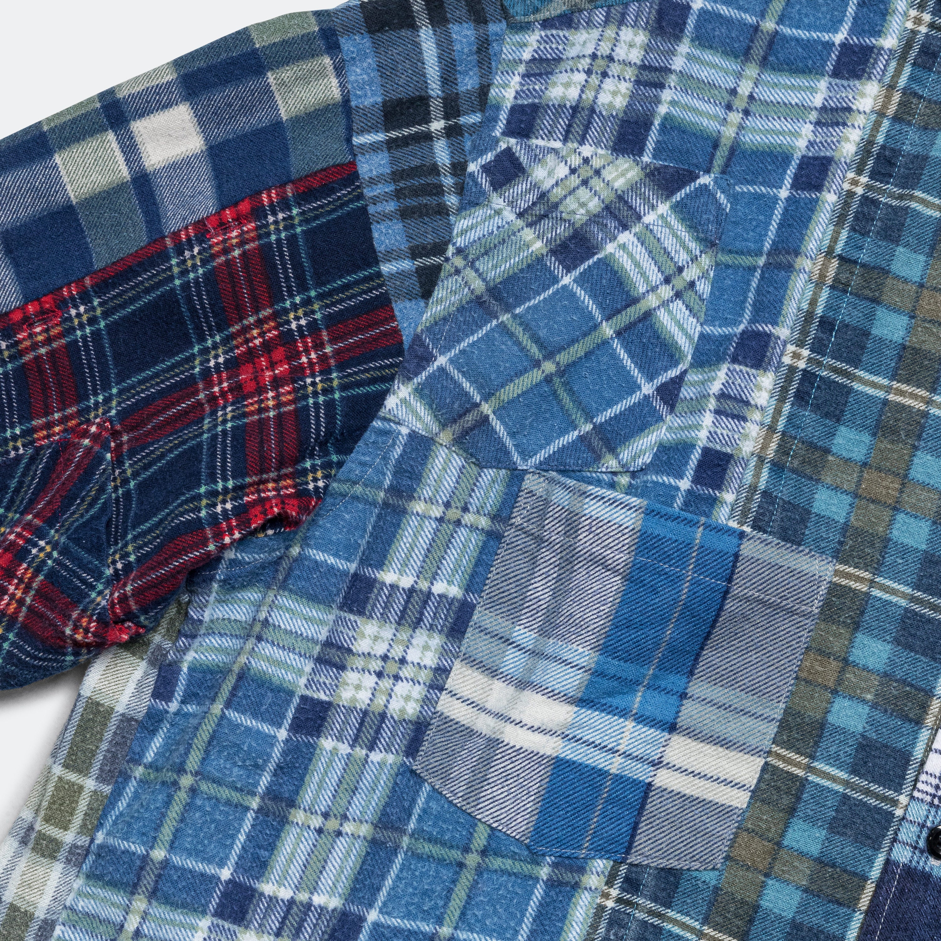 Rebuild Flannel Straight Hem Shirt SS25 - Medium #8 - Image 4