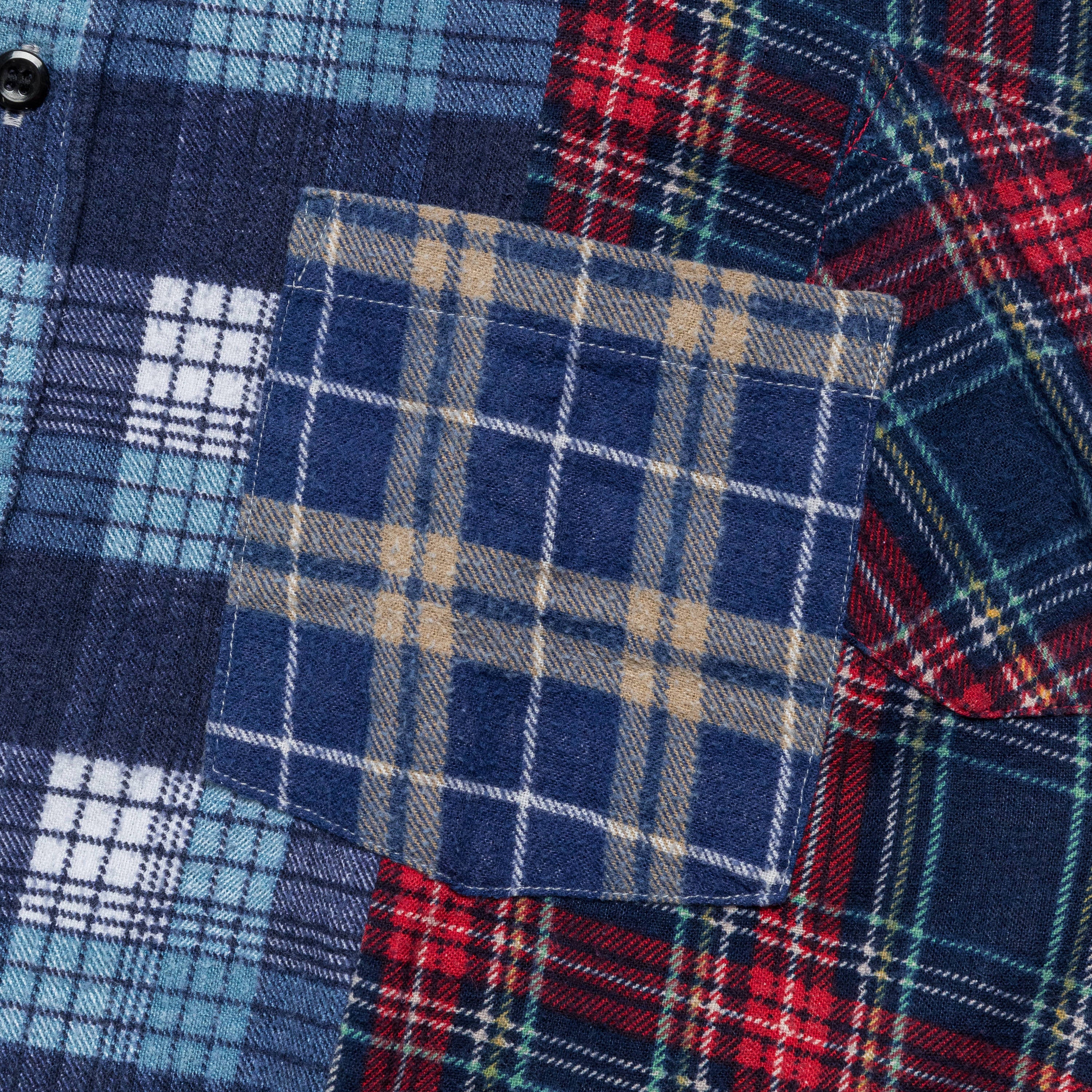 Rebuild Flannel Straight Hem Shirt SS25 - Medium #8 - Image 5