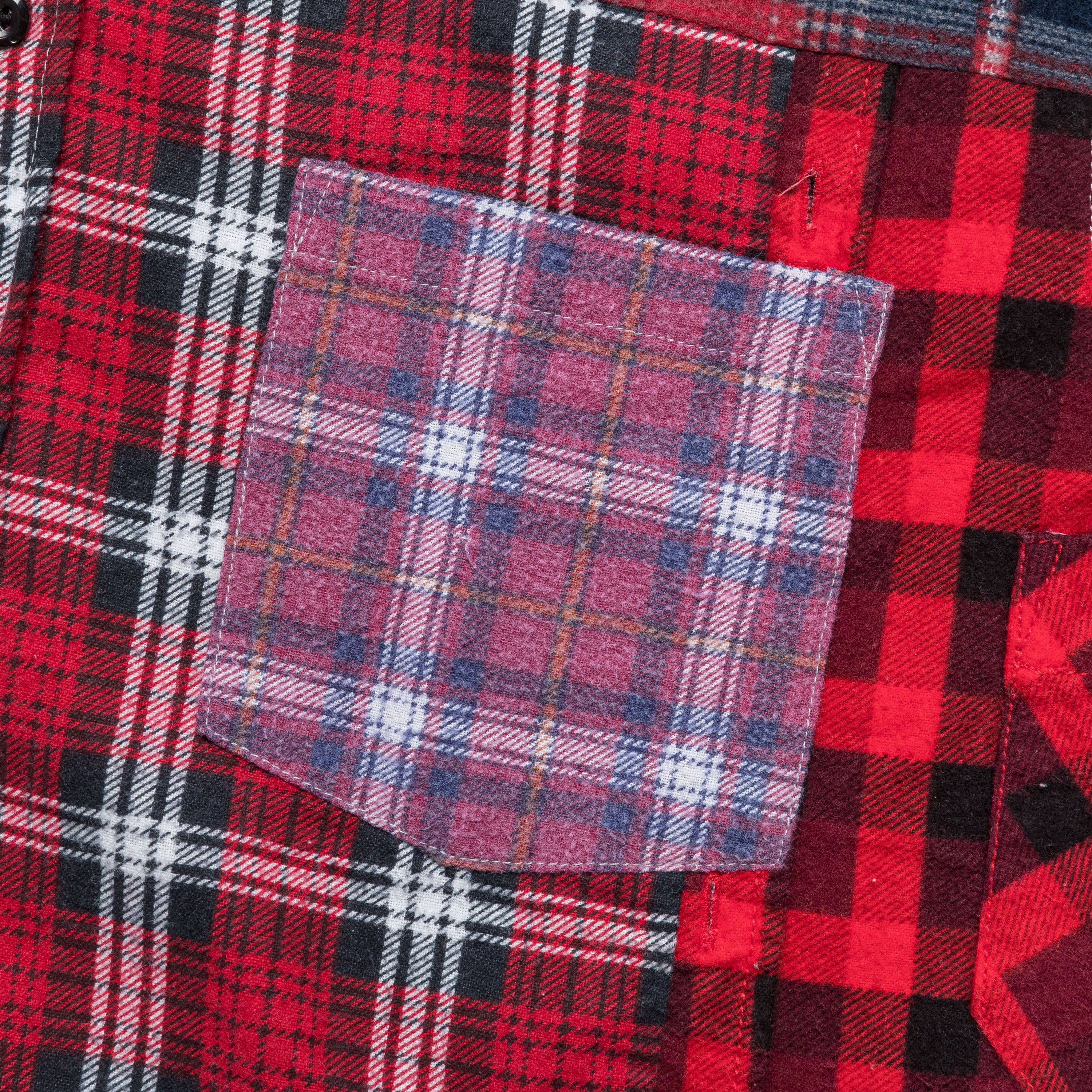 Rebuild Flannel Straight Hem Shirt SS25 - Small #3 - Image 4
