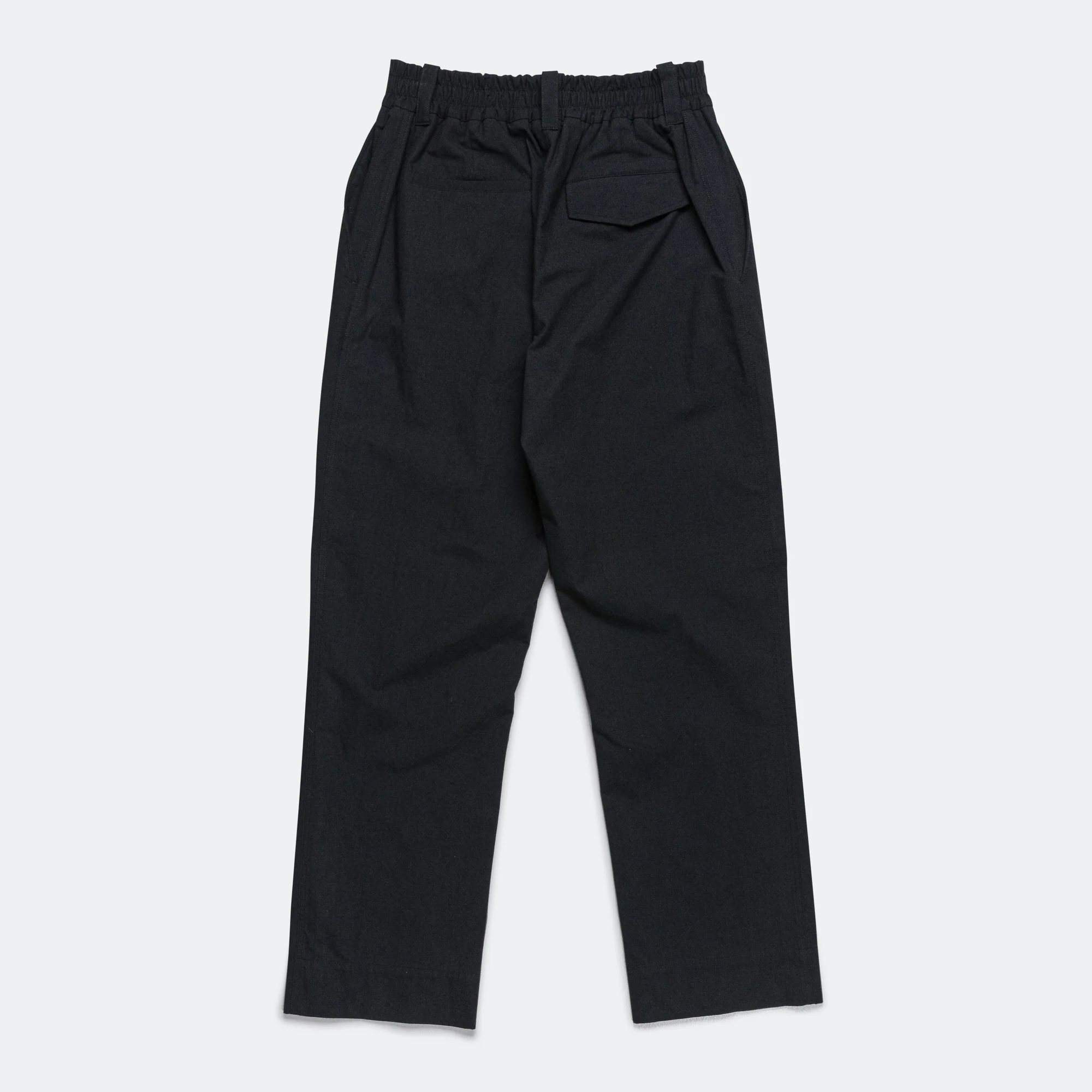 Relaxed Trouser - Cotton Wool Plainweave Black - Image 2
