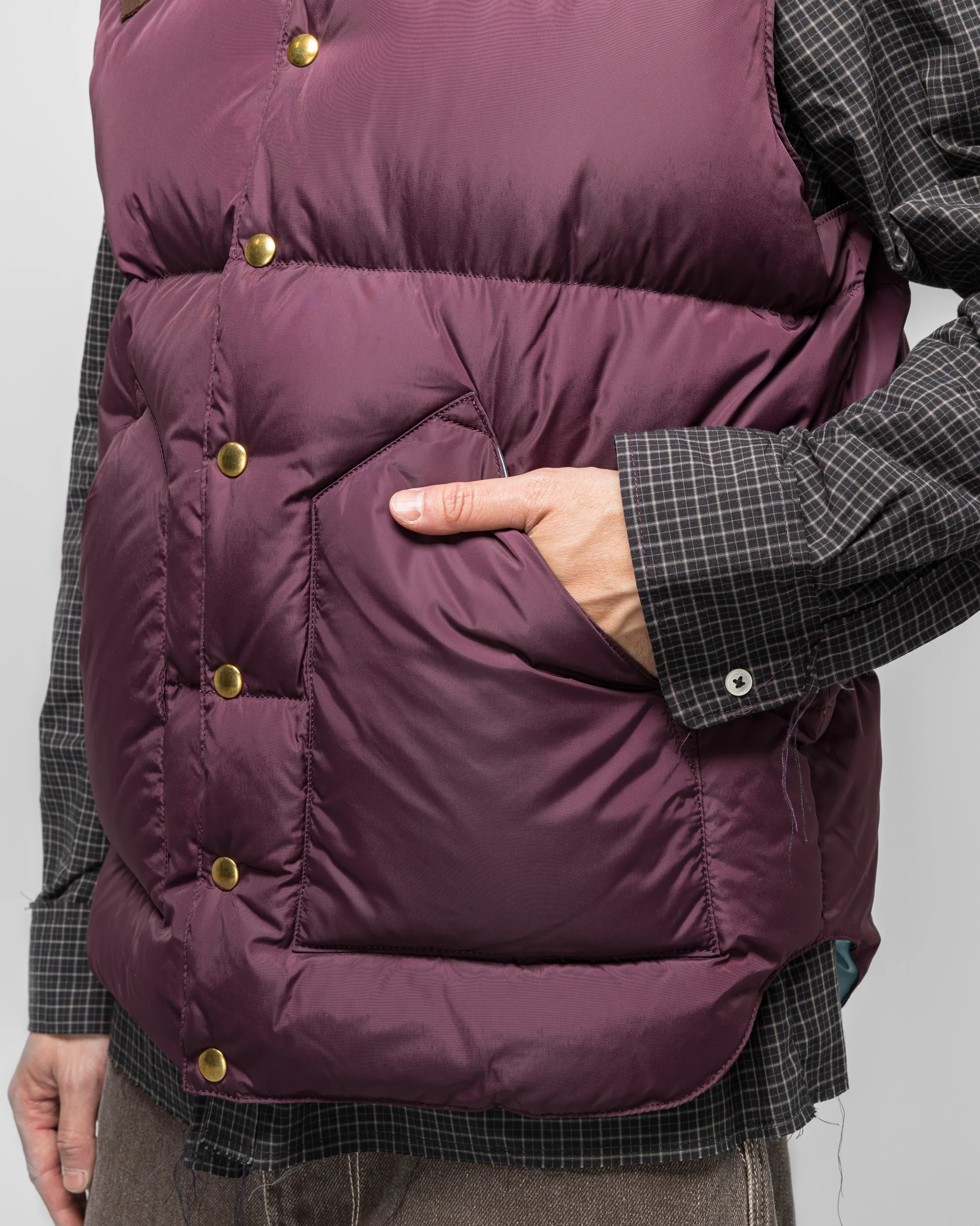 Down Vest - Plum - Image 5