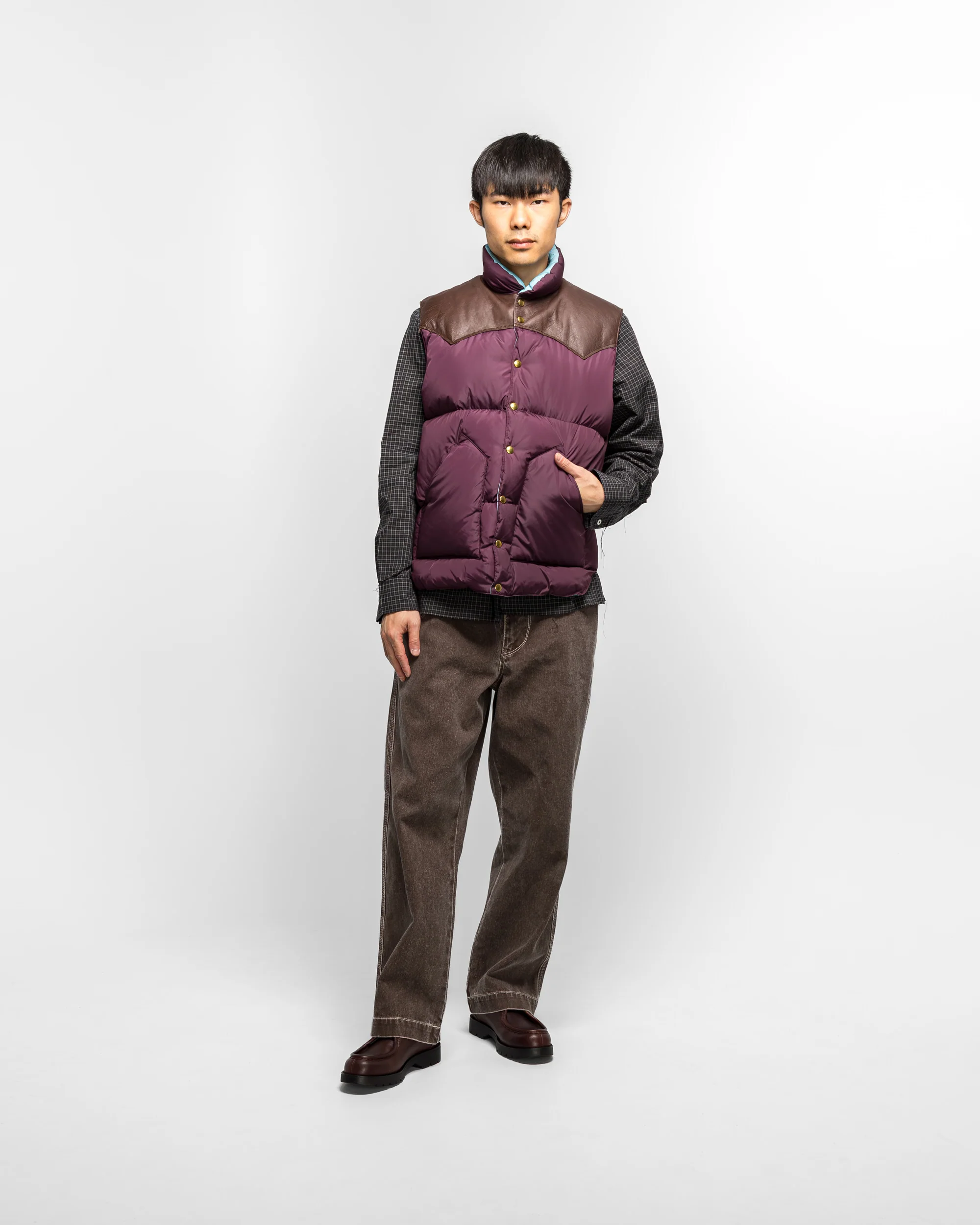 Down Vest - Plum - Image 6