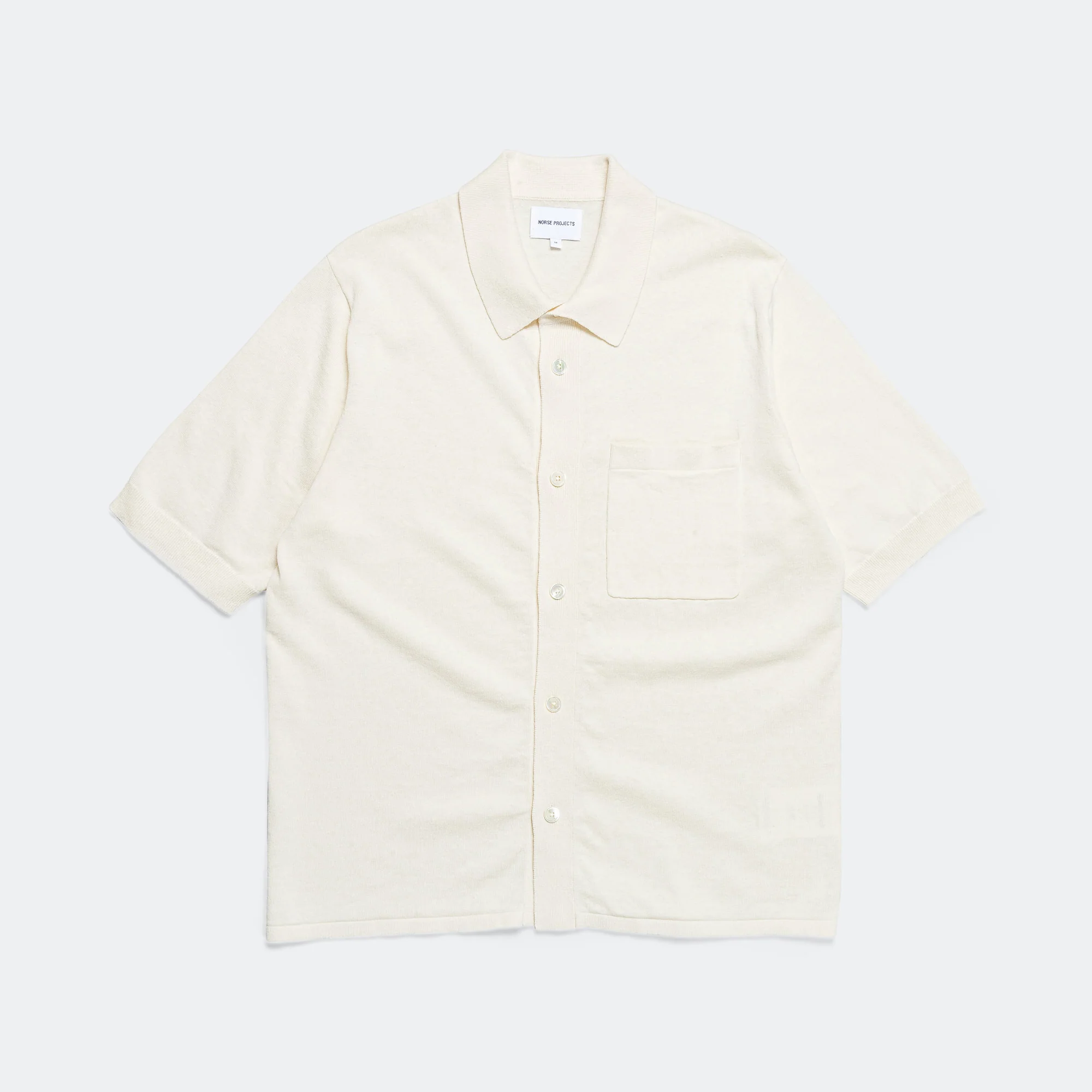 Rollo Cotton Linen SS Shirt - Kit White