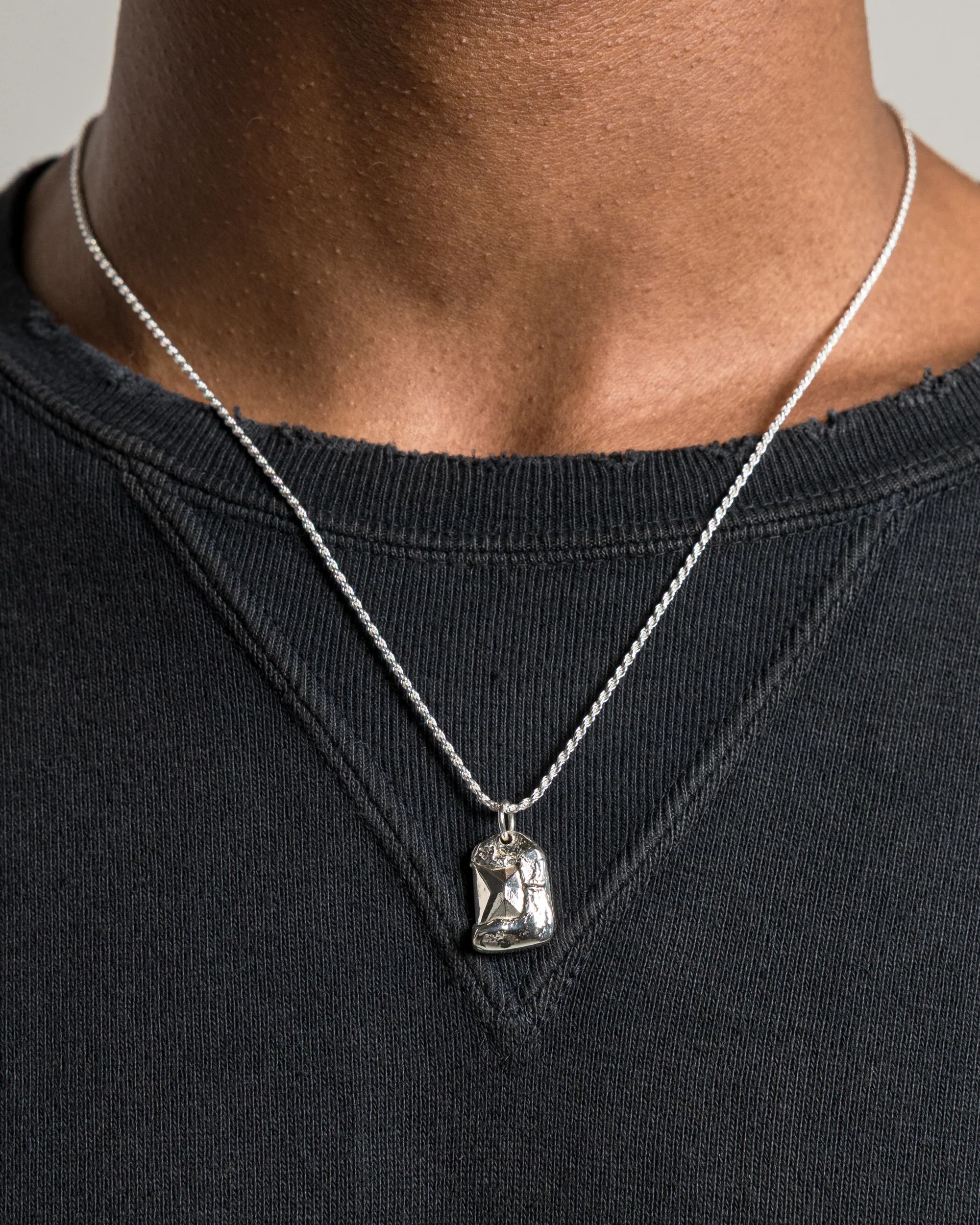 Rose Pendant Impression - 925 Silver - Image 2