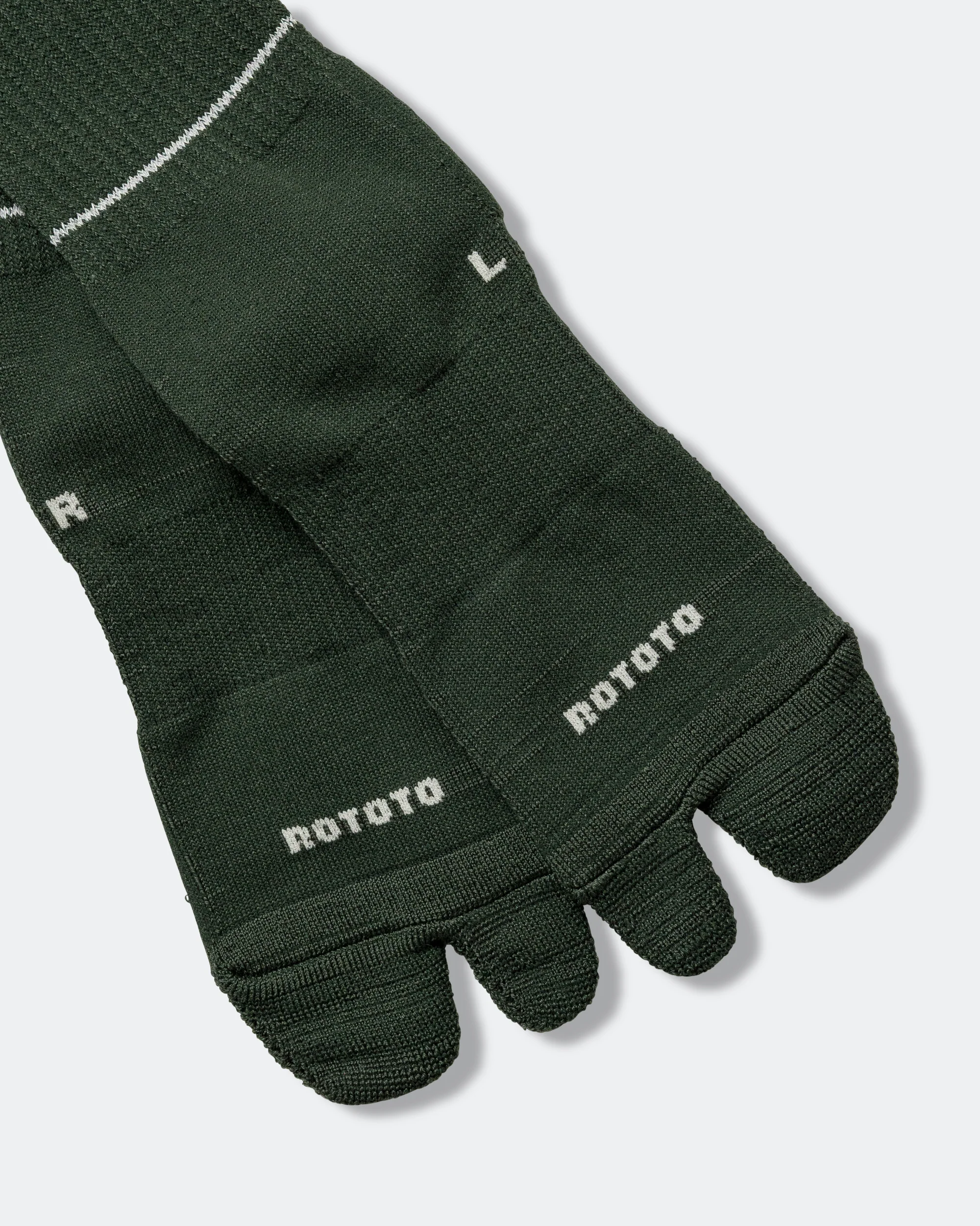 Allrounder Merino Tabi Sock - Dark Green - Image 3