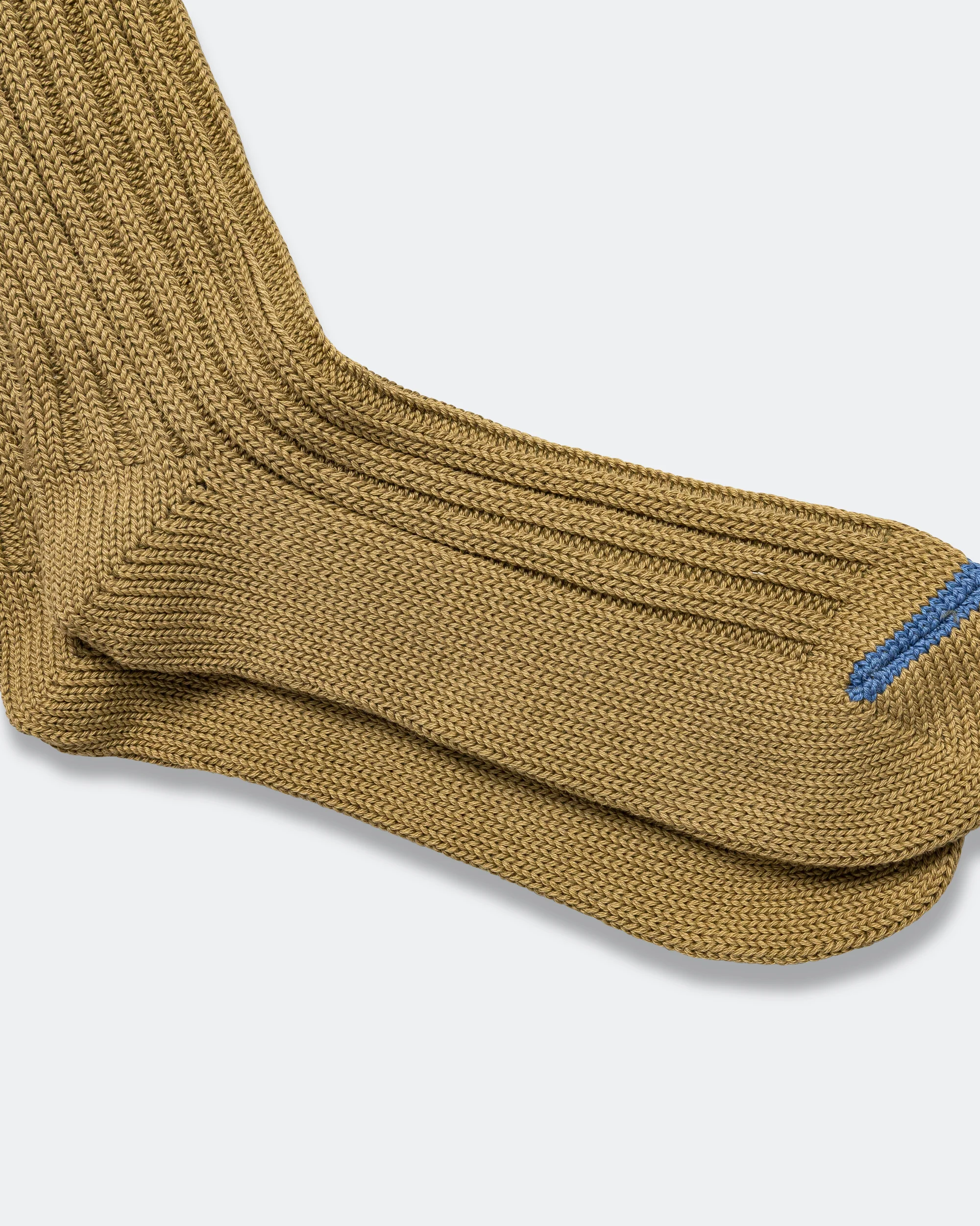 Chunky Ribbed Sock - Olive - Image 4