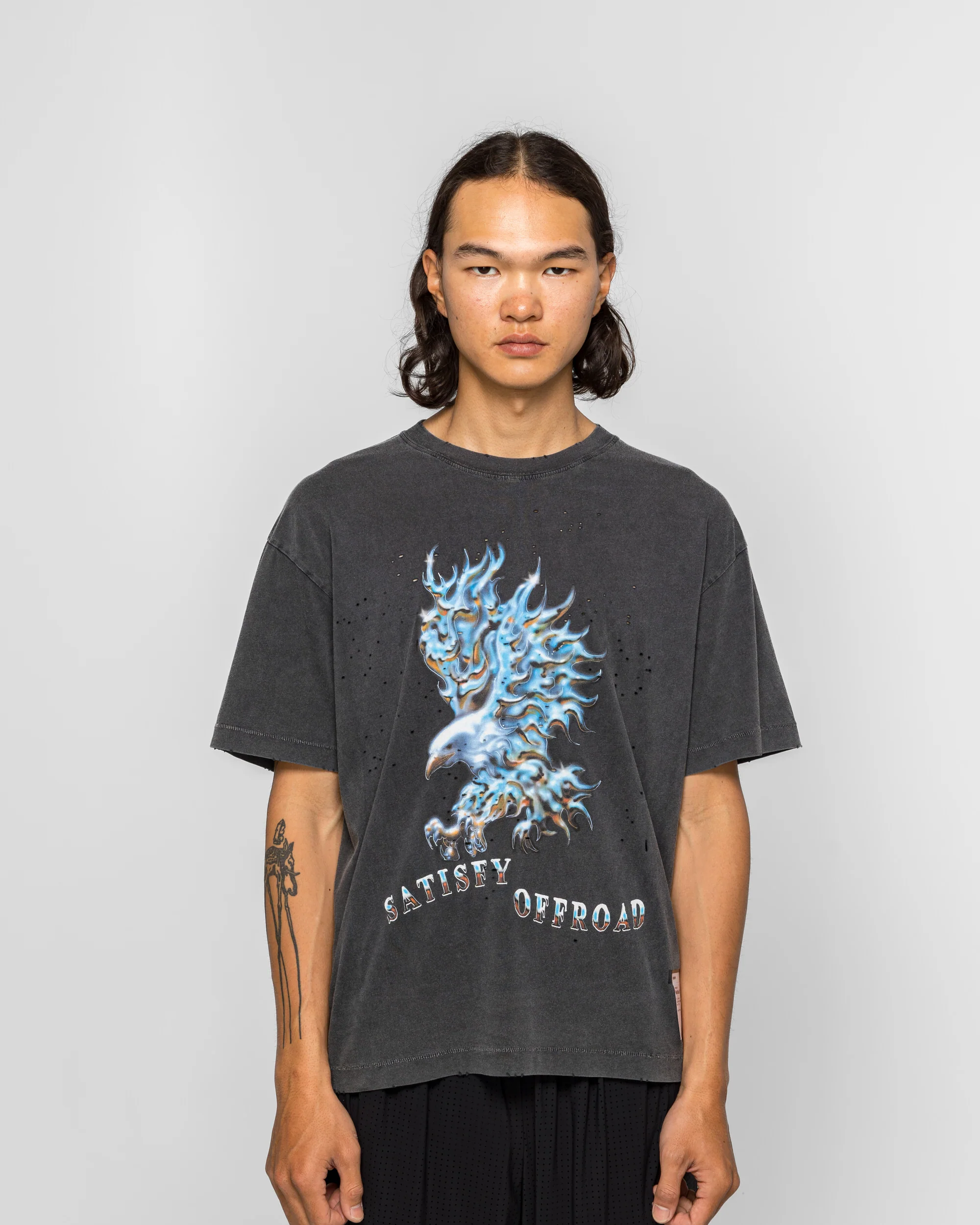 MothTech Eagle Off Road T-Shirt - Aged Black - Image 2