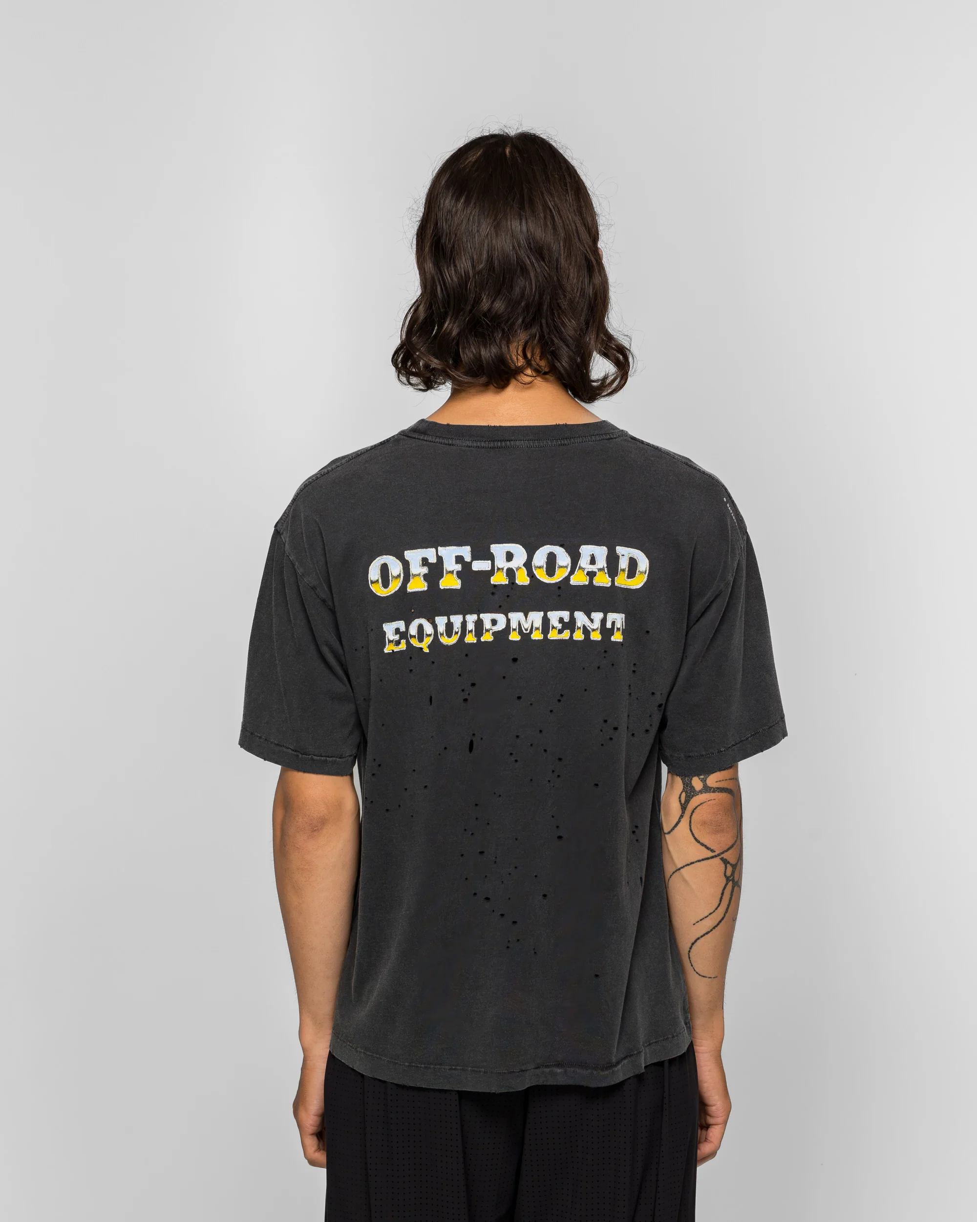 MothTech Truck T-Shirt - Aged Black - Image 4