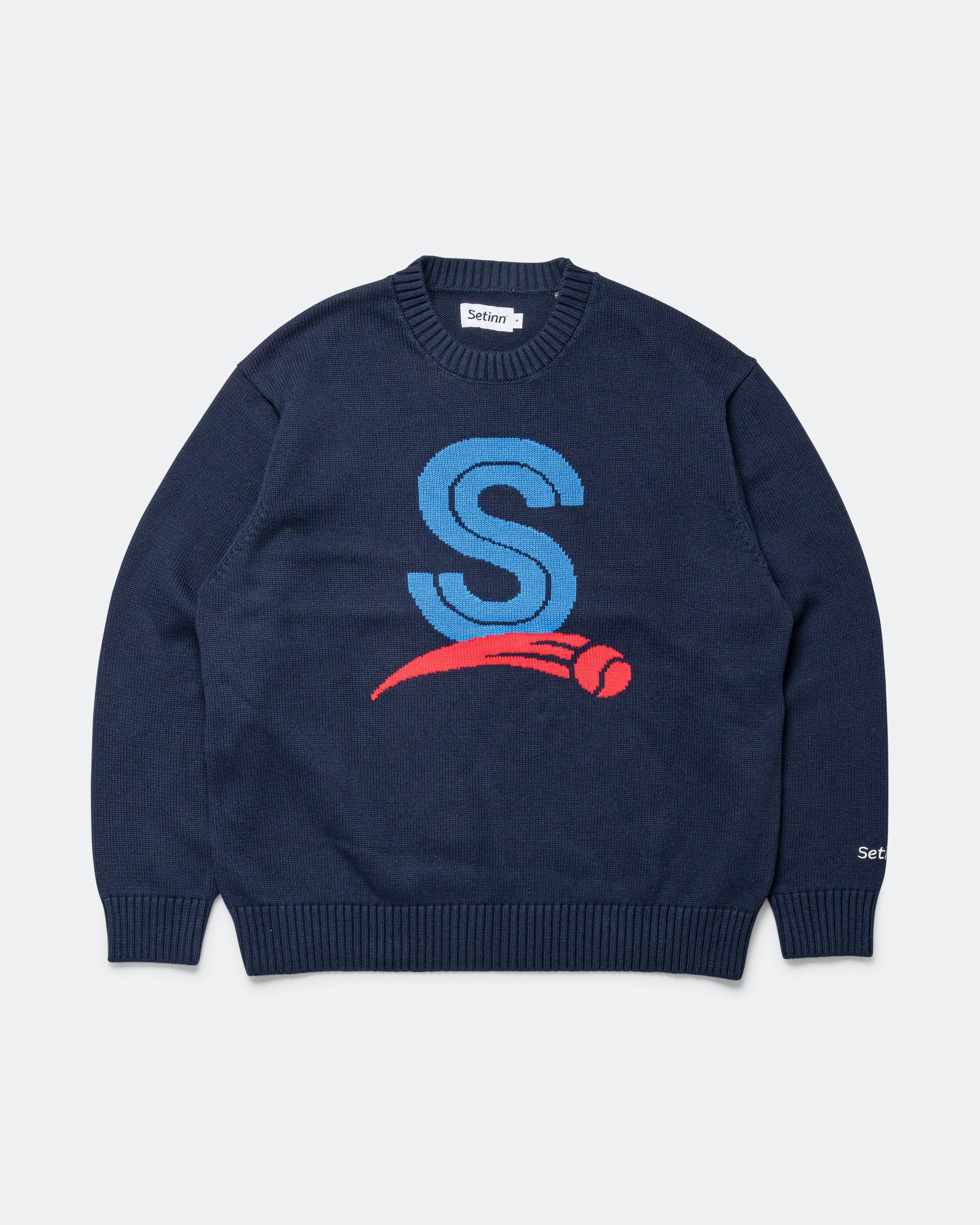 Capital Crew Knit - Navy