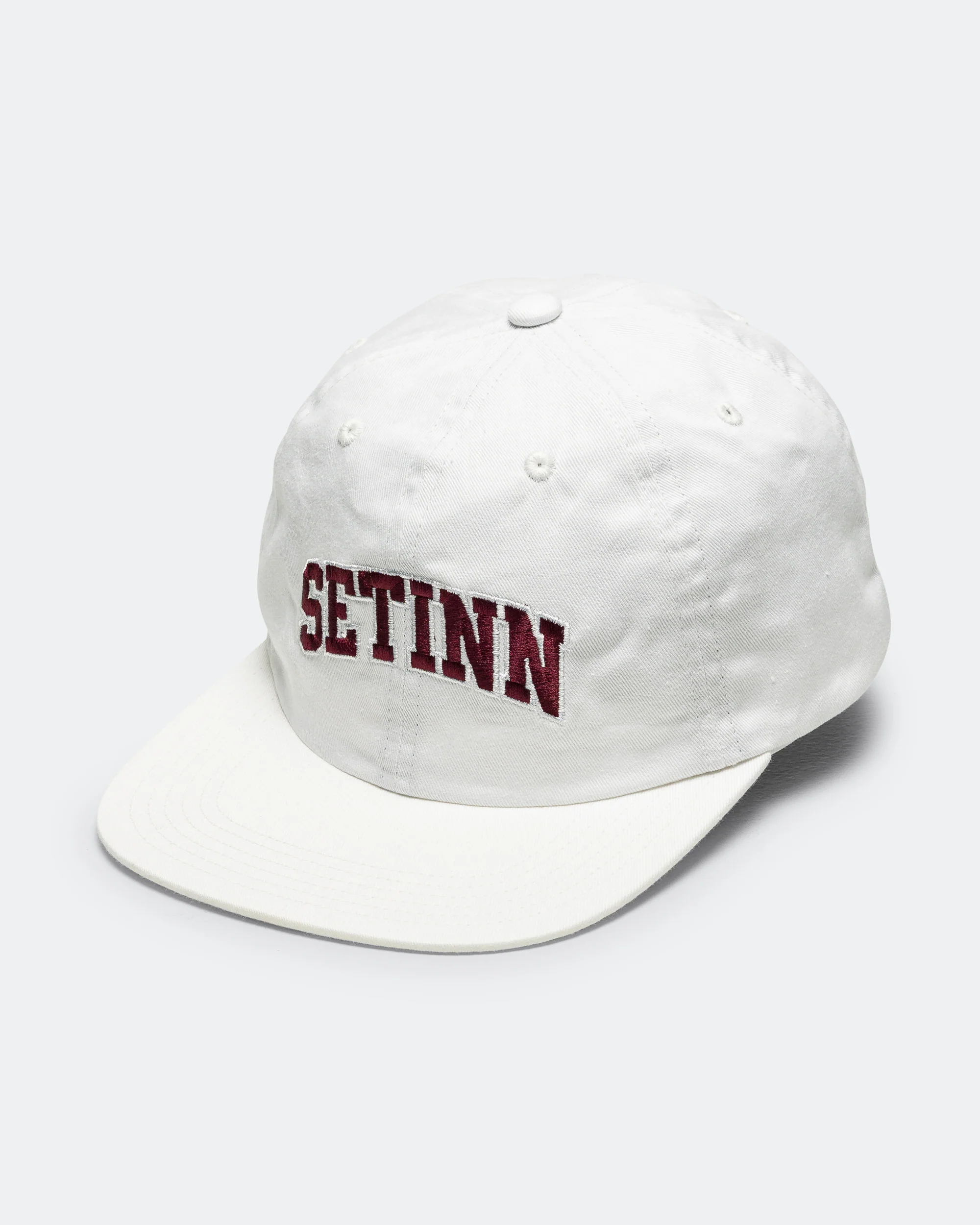 College Logo Cap - White