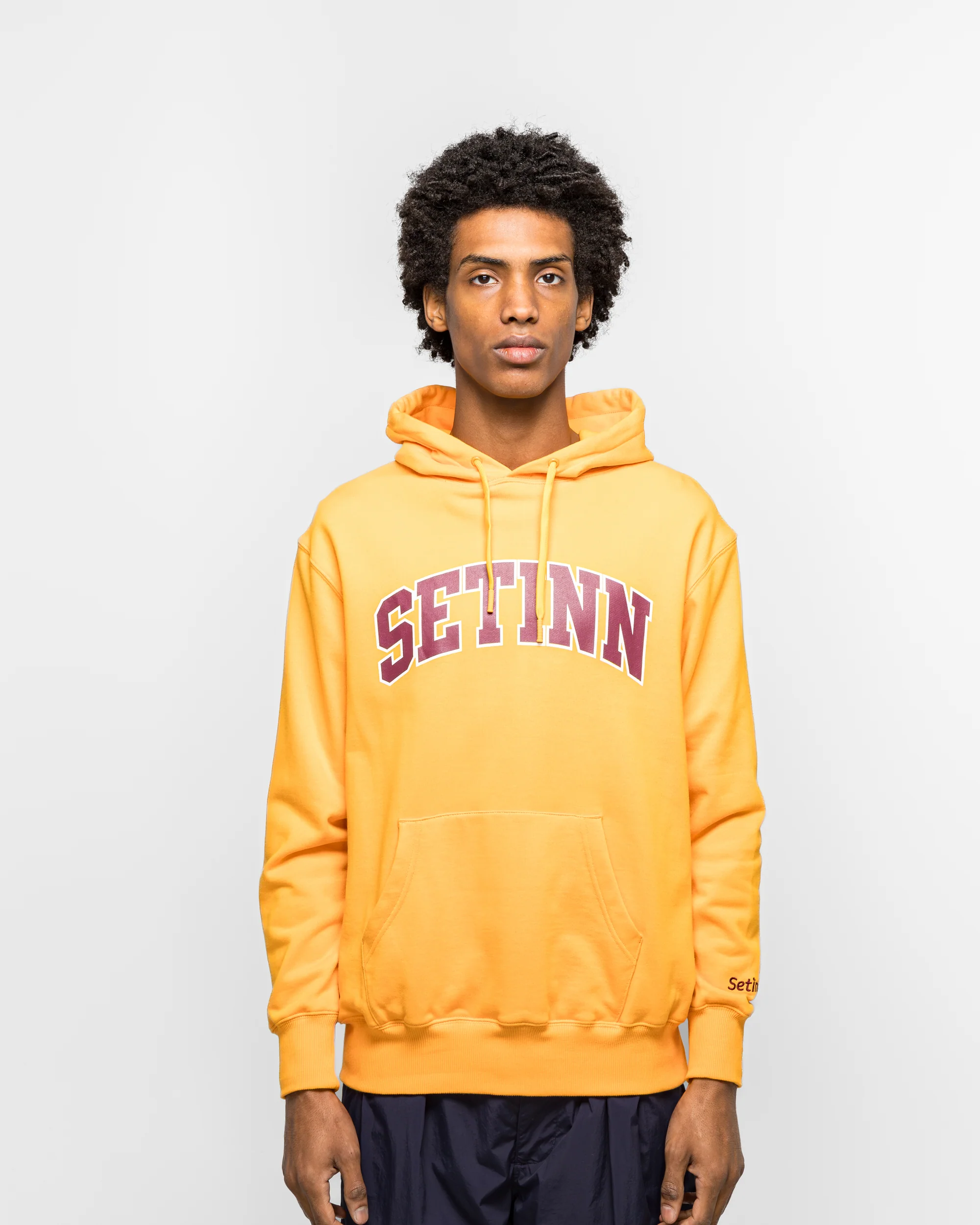 College Logo Hoodie - Mango - Image 2