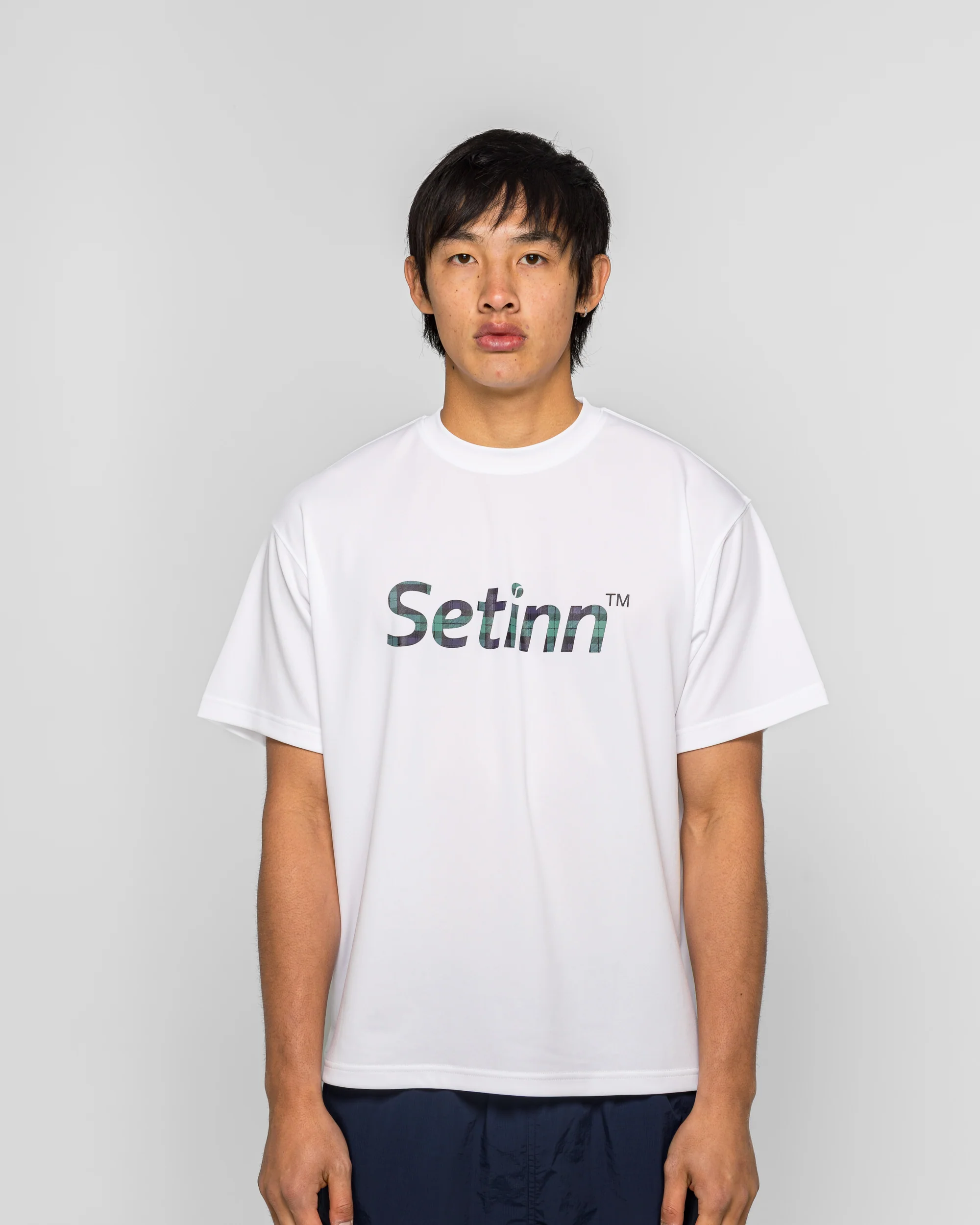 Script Practice T-Shirt - White/Blackwatch - Image 2