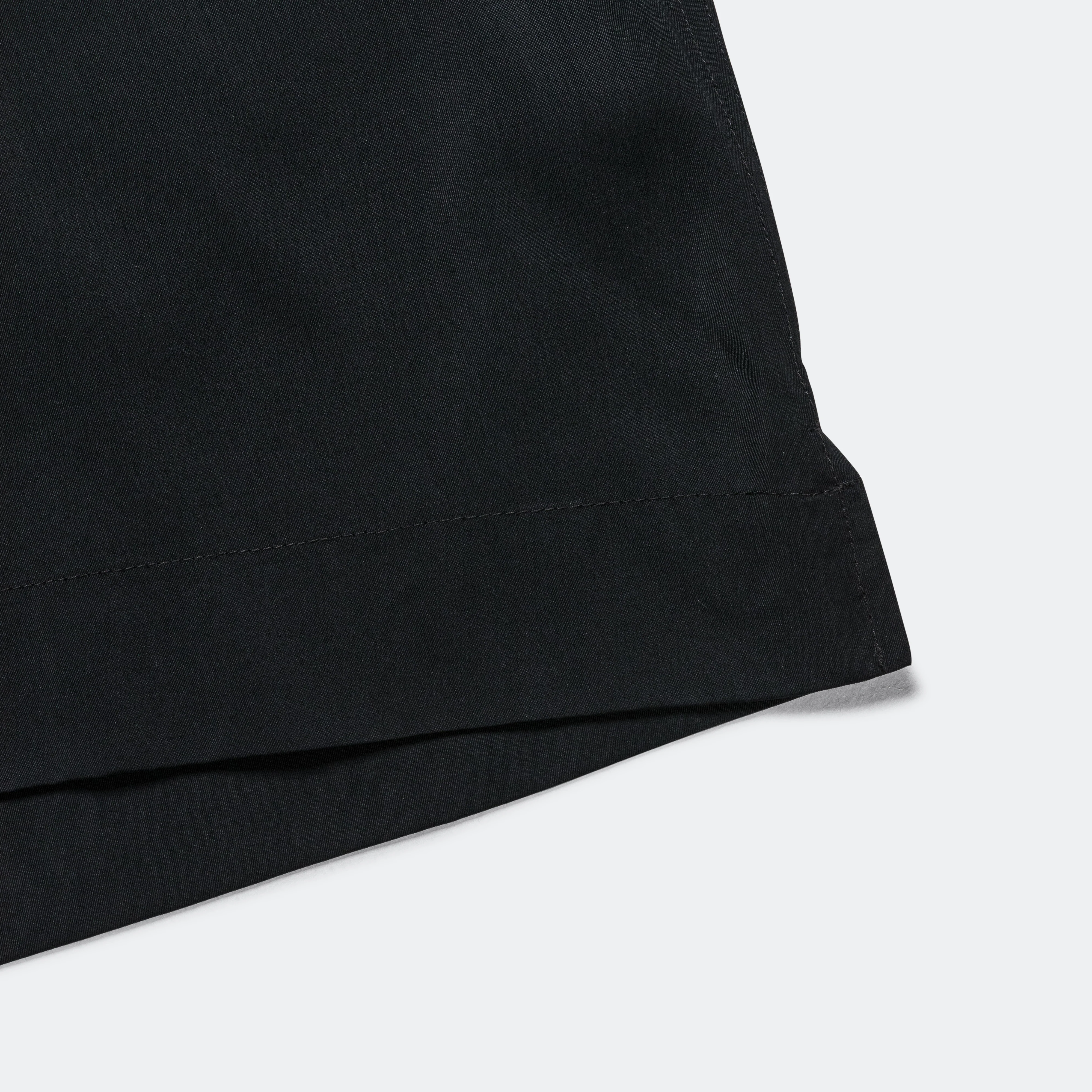 SFTM SS Box Shirt - Black Viscose - Image 6