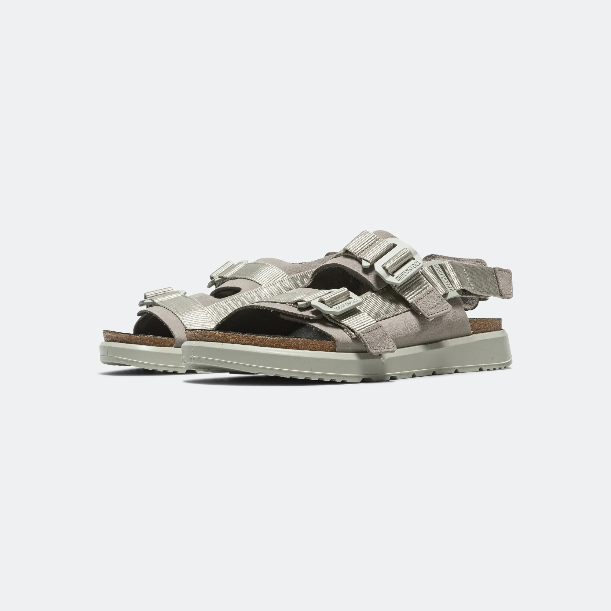 Shinjuku - Mineral Grey Nubuck Leather/textile - Image 2