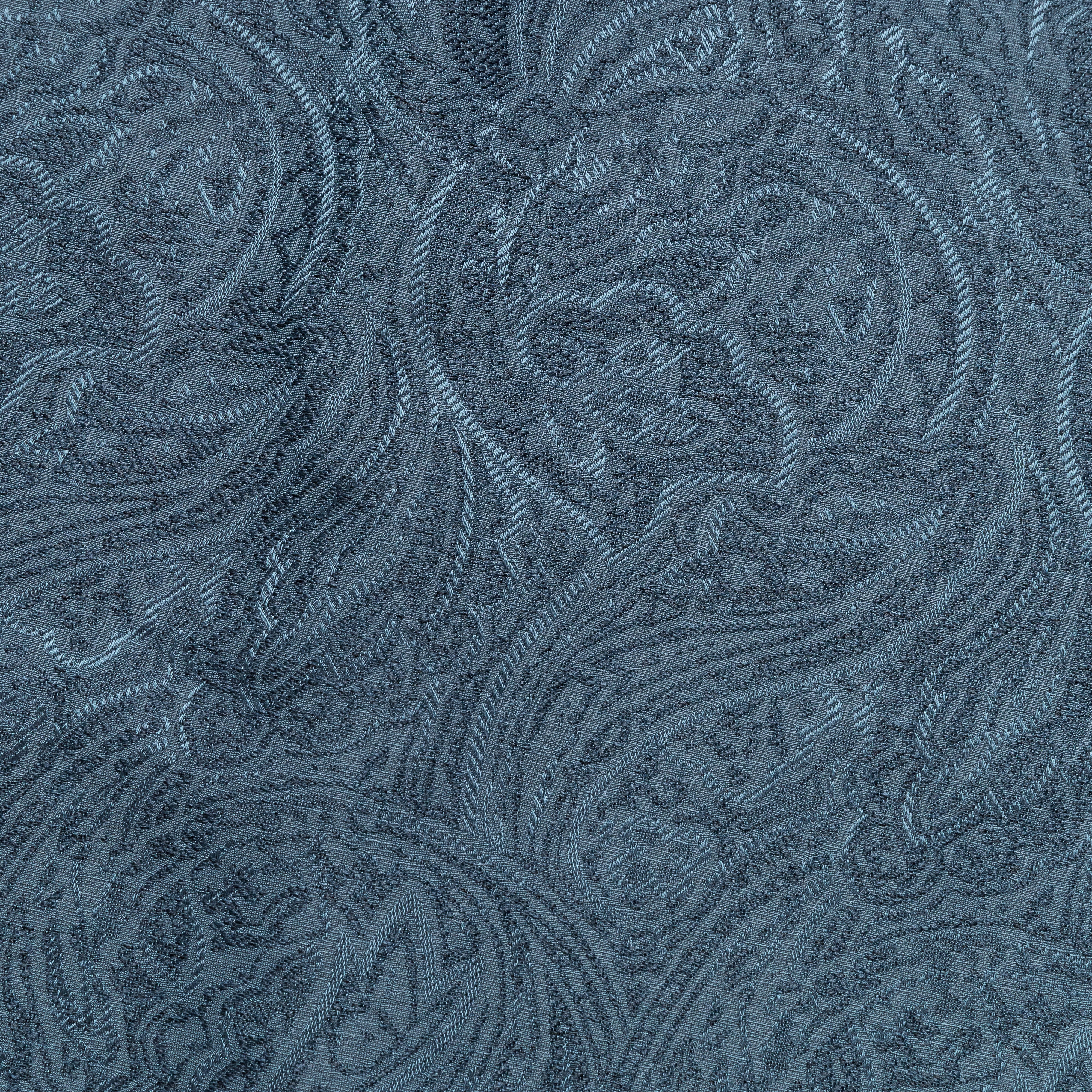 Short Sleeve Camp Collar - Blue Paisley - Image 5