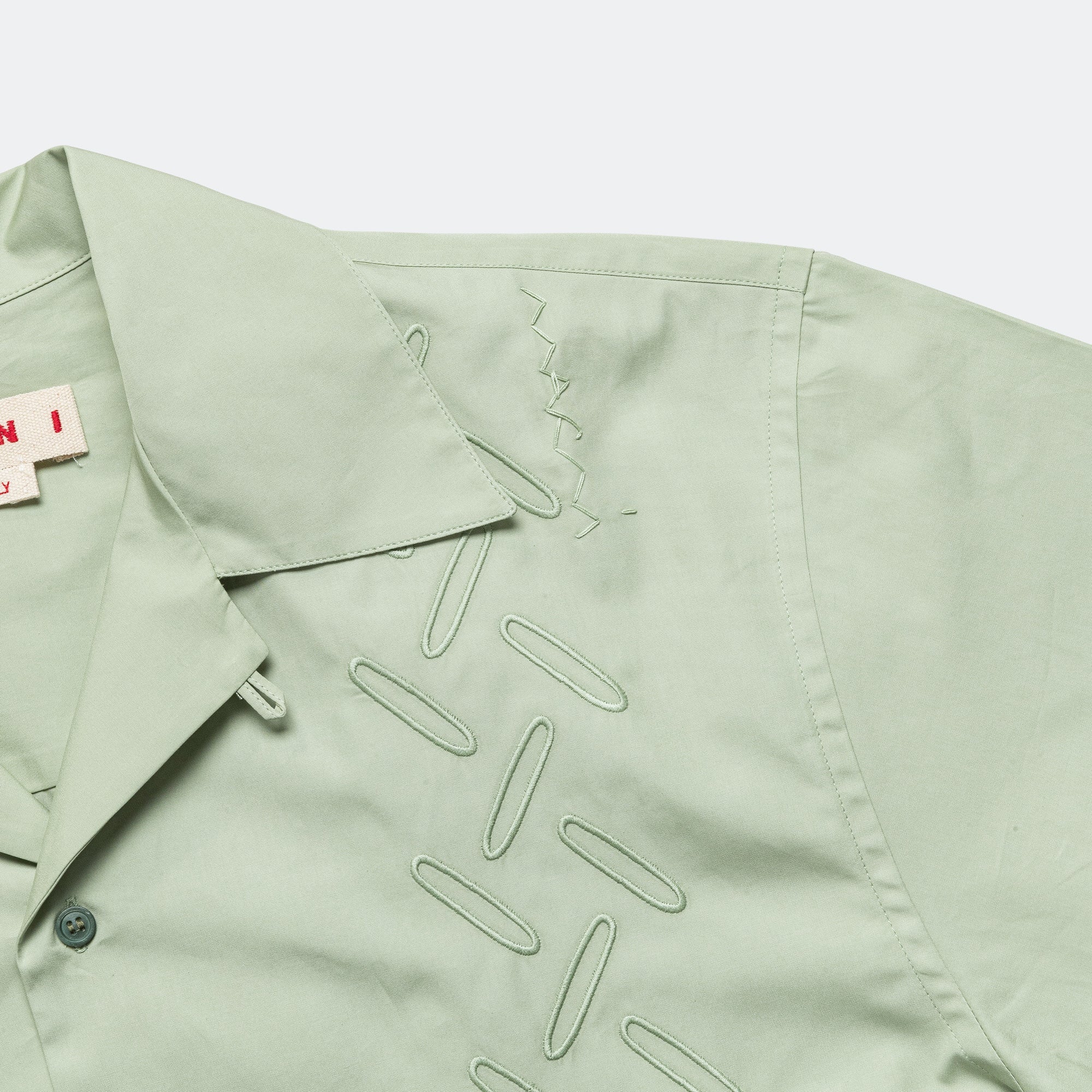 Short Sleeve Pattern Cotton Shirt - Linden - Image 3