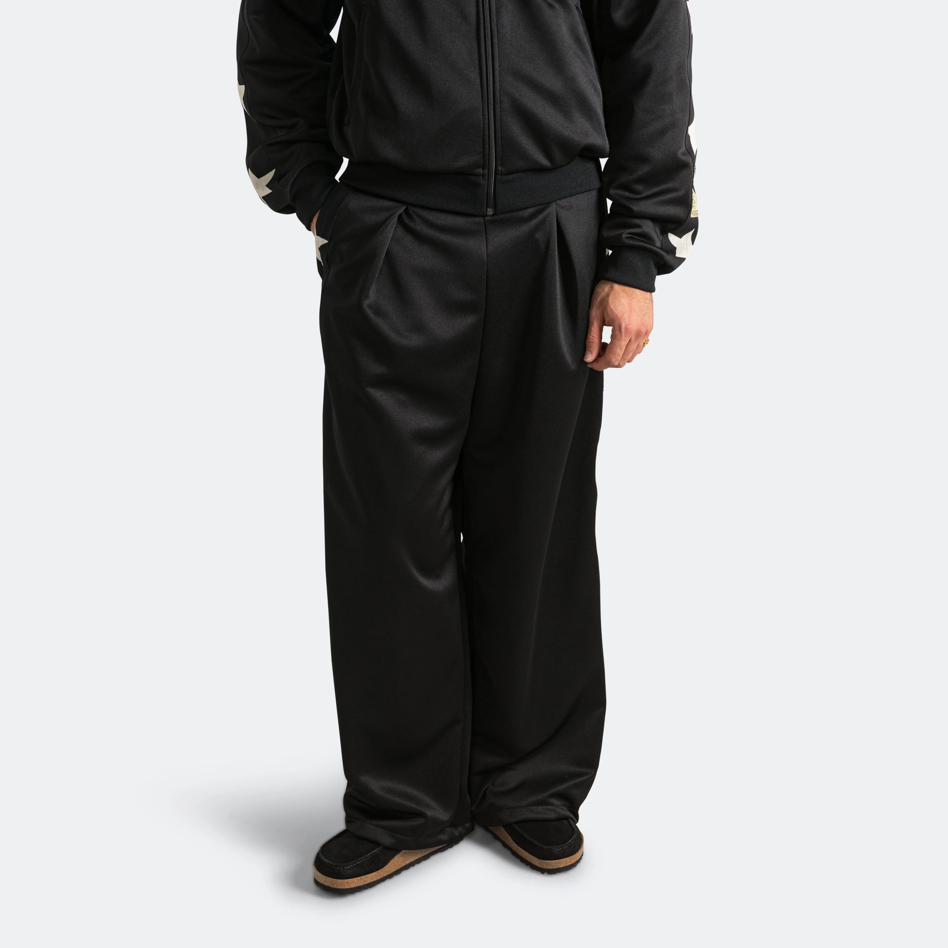 Smooth Jersey Stantman&woman Baggy Track Pants - Black - Image 7