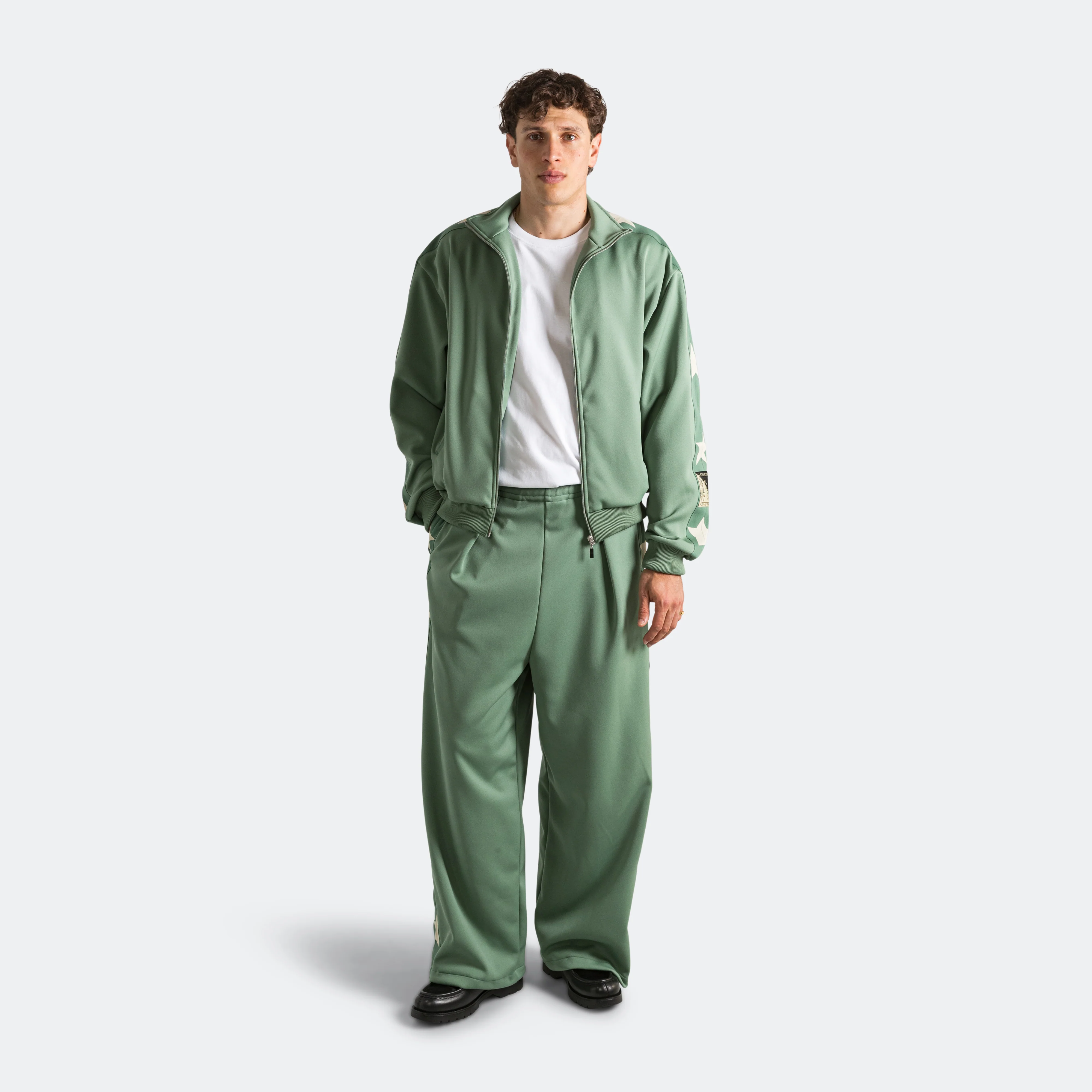 Smooth Jersey Stantman&woman Baggy Track Pants - LightGreen - Image 7