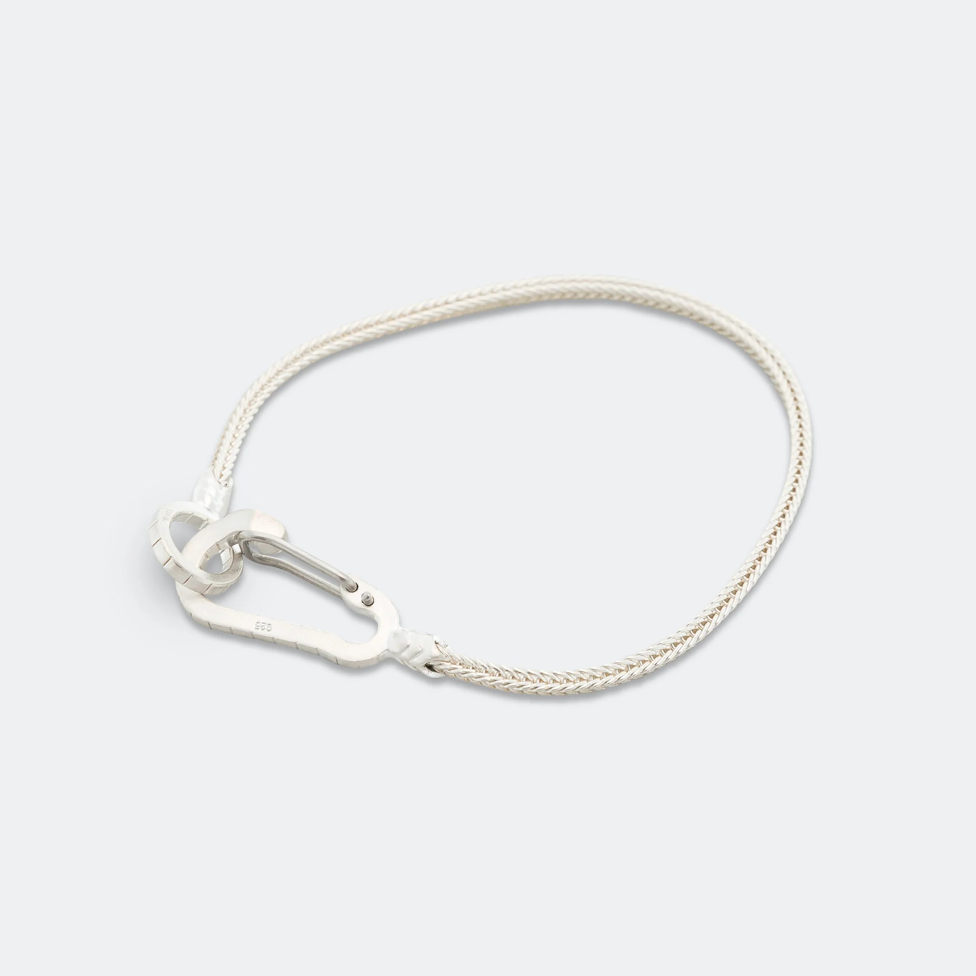 Snake Karabiner Bracelet - 925 Silver - Image 2