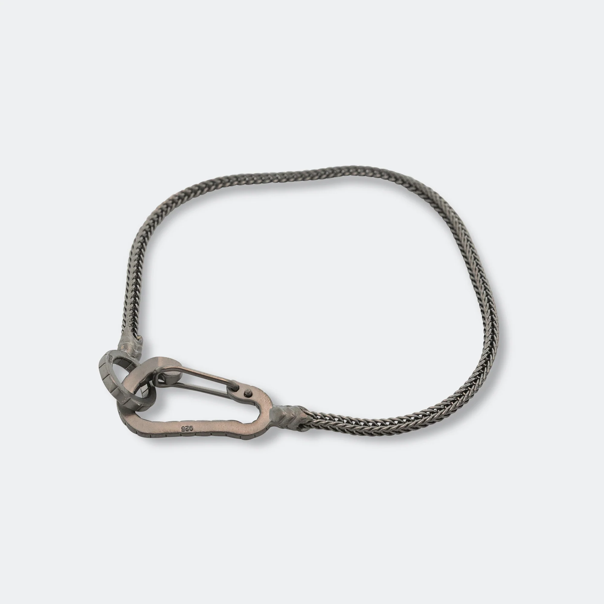 Snake Karabiner Bracelet - Ruthenium Plating/925 Silver - Image 2