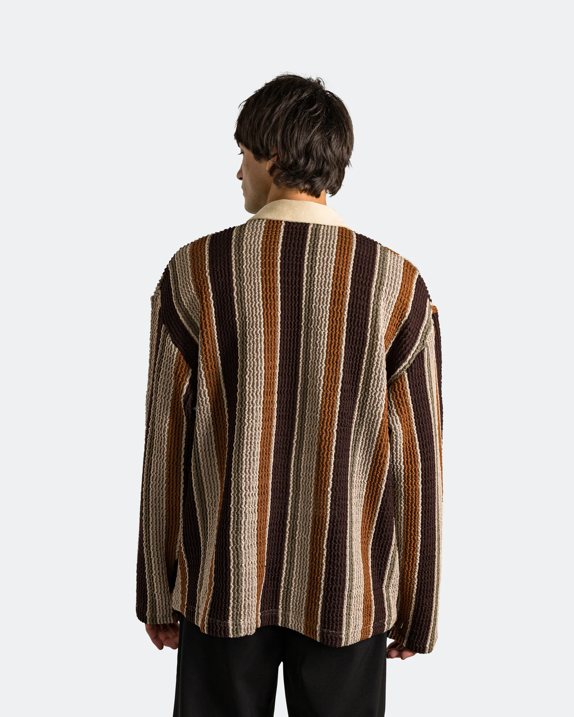 LS Polo - Beige/Brown Wide Nomad Crochet - Image 4