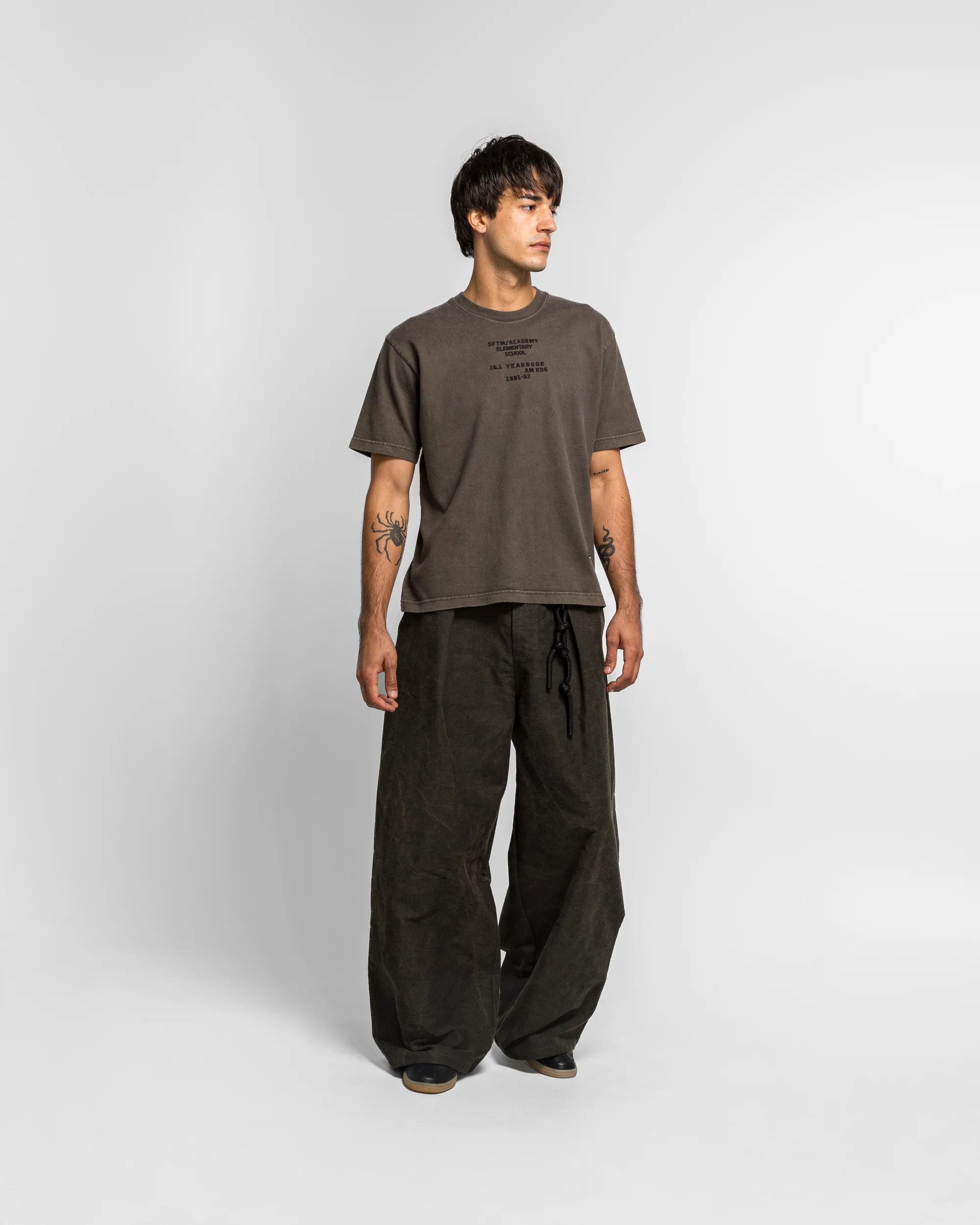 Vintage SFTM / Academy Tee - Overdye Brown Soft Roots Jersey - Image 5